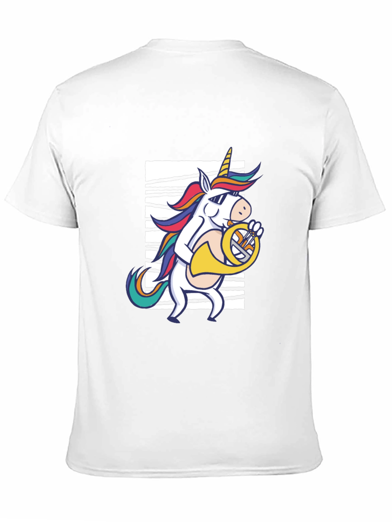 Unicorn French Horn Player T-Shirt