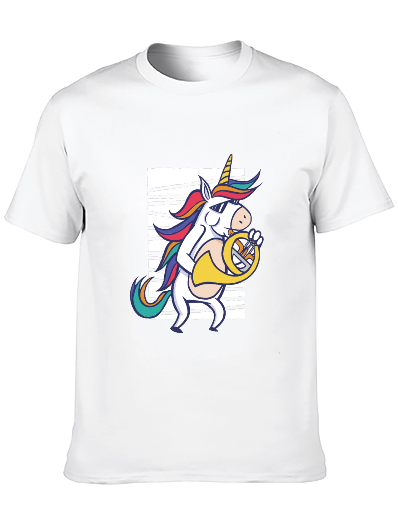 Unicorn French Horn Player T-Shirt