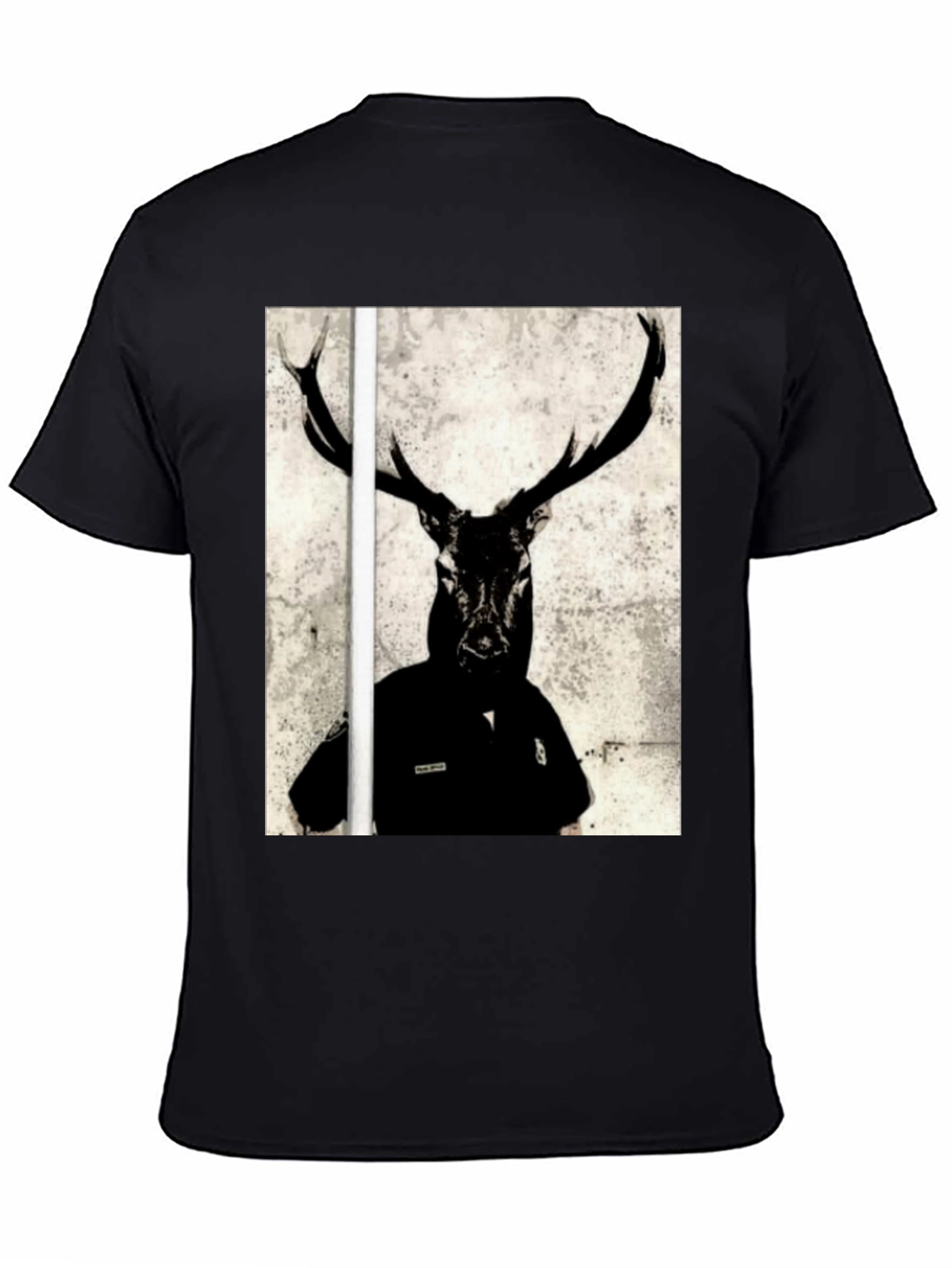 Deer Graphic T-Shirt - Mens Black Tee