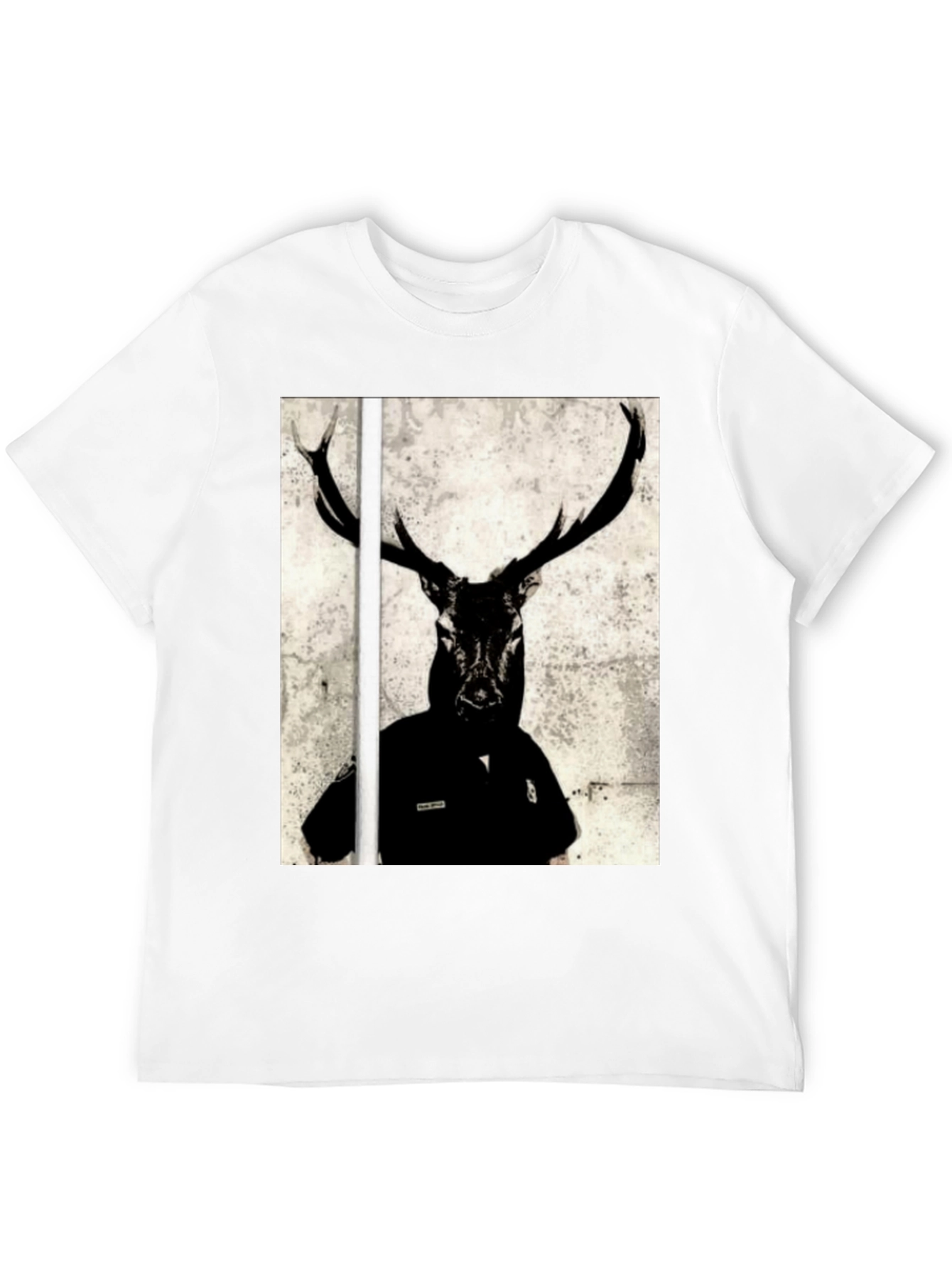 Deer Graphic T-Shirt - Mens Black Tee