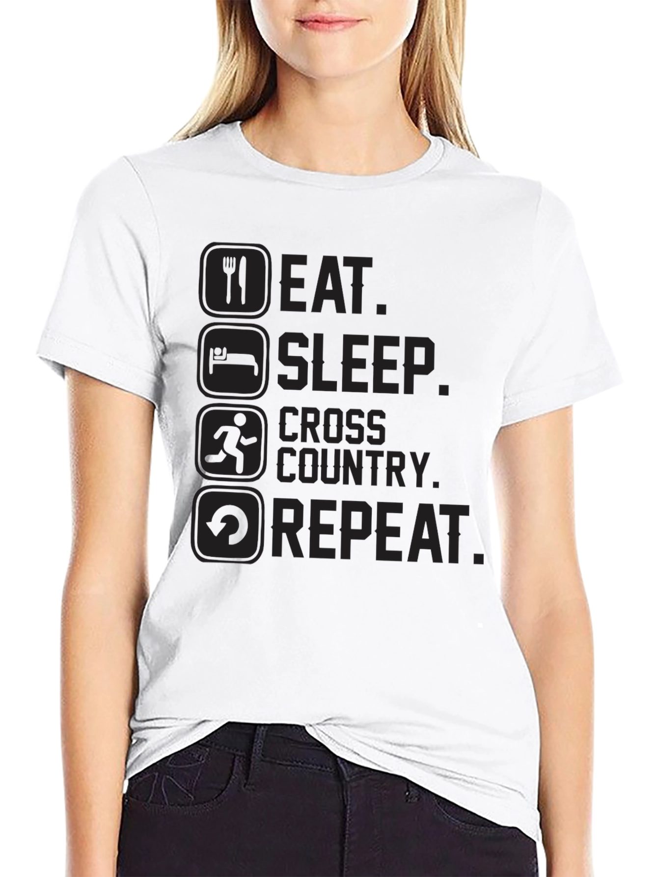 Eat Sleep Cross Country Repeat T-Shirt