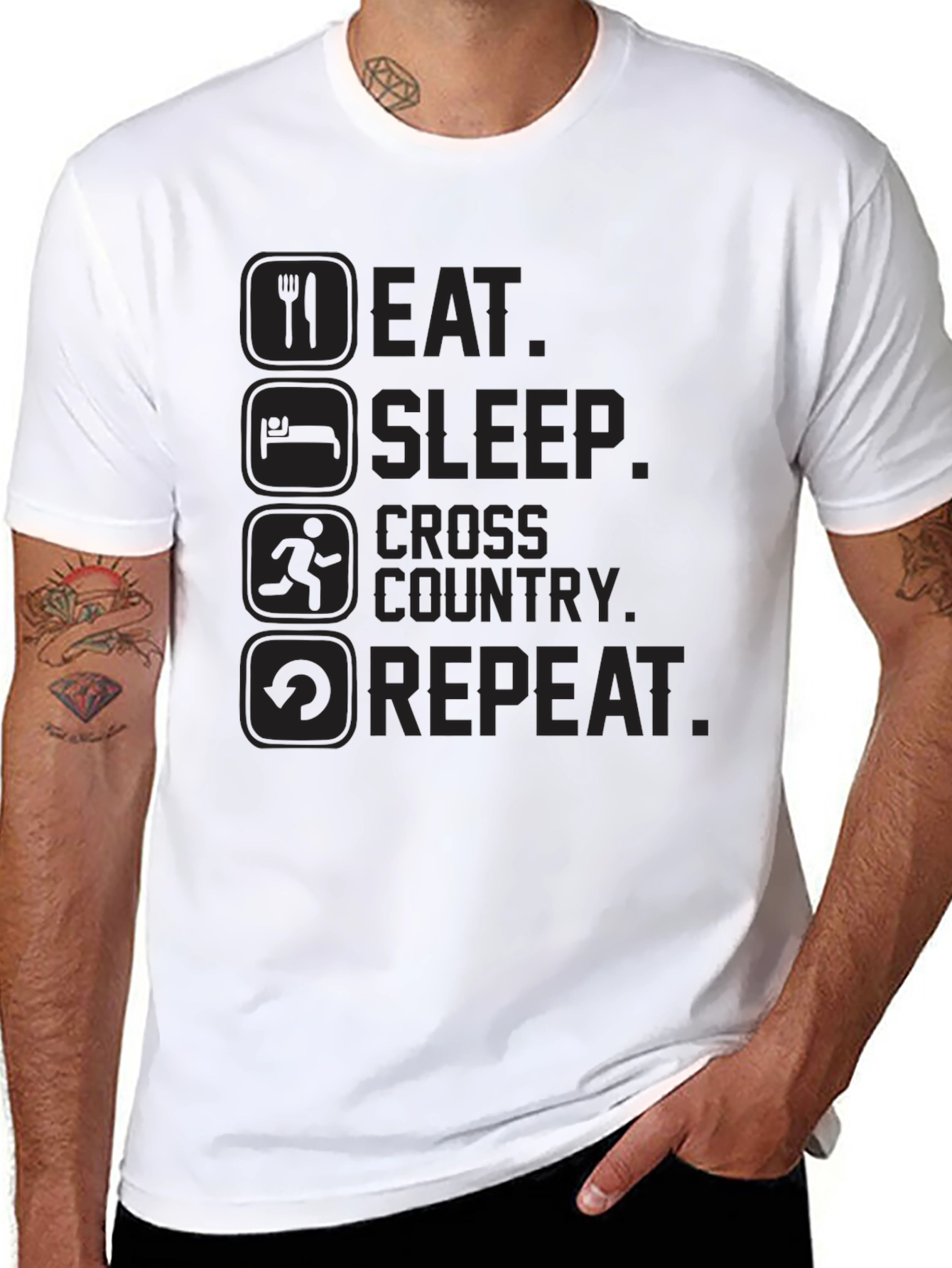 Eat Sleep Cross Country Repeat T-Shirt