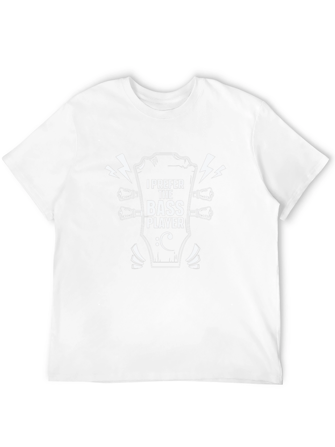 I Prefer The Bass Player Black T-Shirt