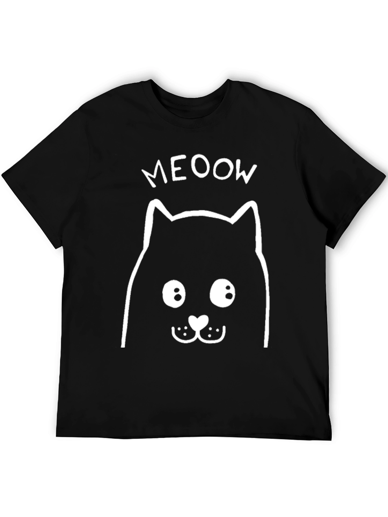 Meoow Cat Graphic T-Shirt