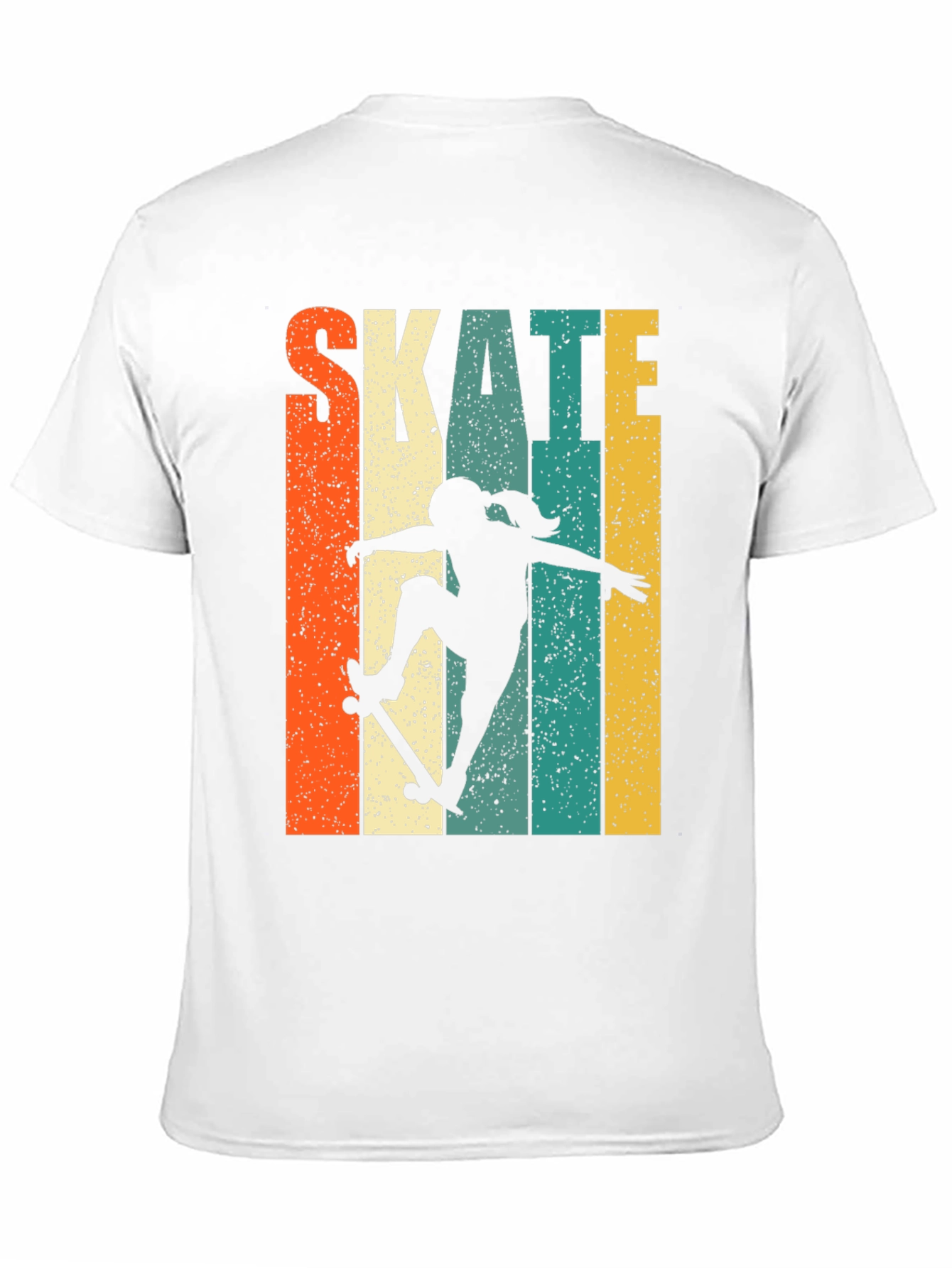 Skate Girl Retro T-Shirt - Stylish Skater Tee