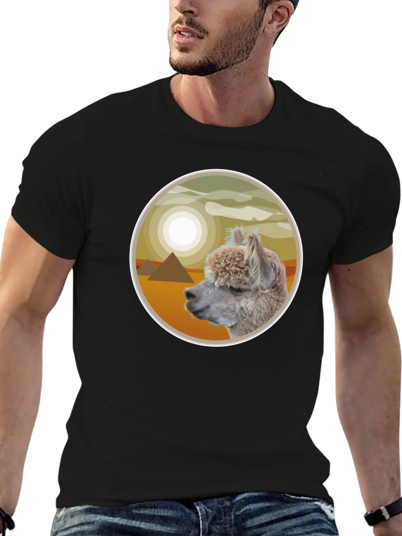 Alpaca Pyramid T-Shirt - Desert Dream Tee