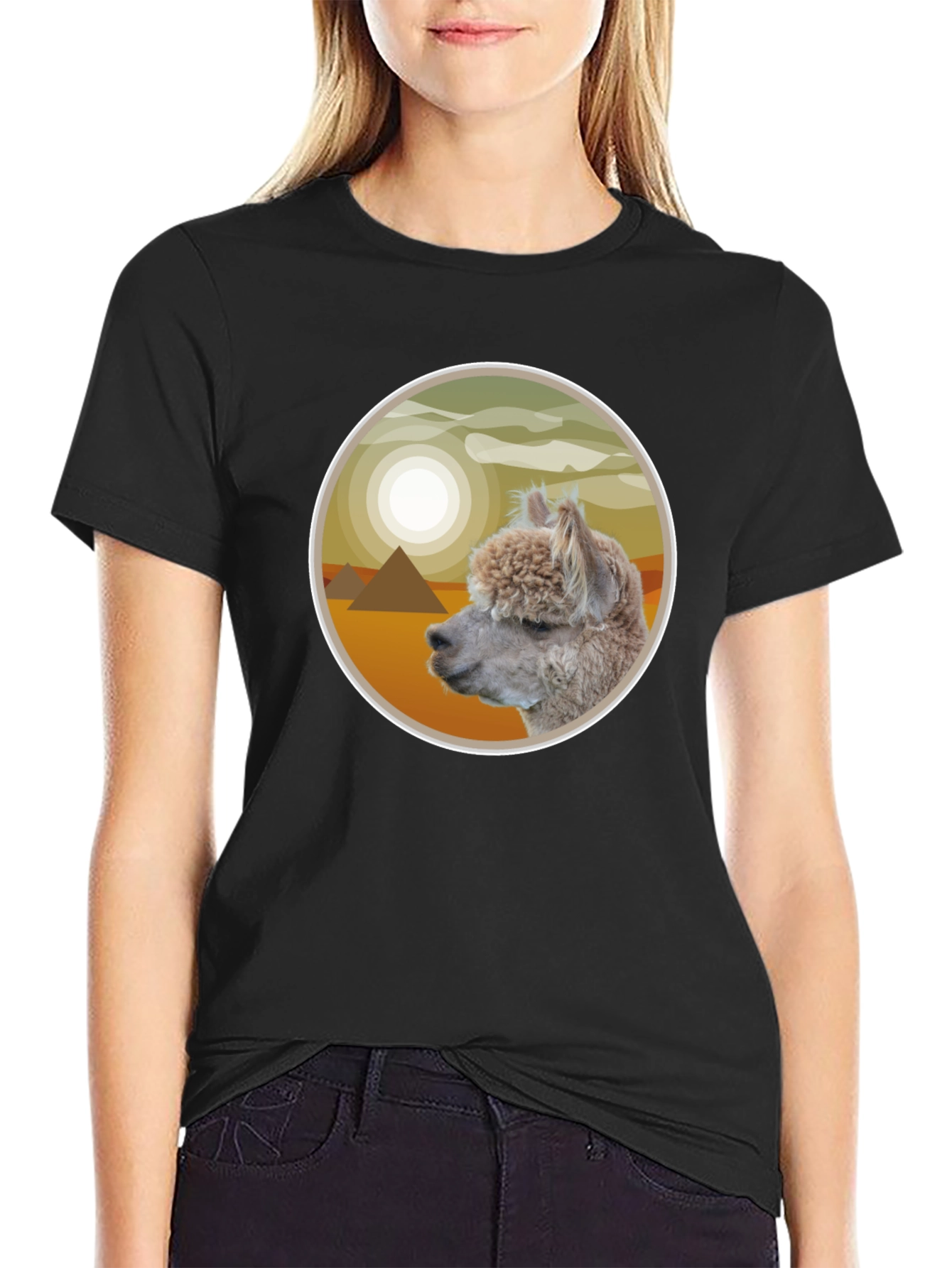 Alpaca Pyramid T-Shirt - Desert Dream Tee