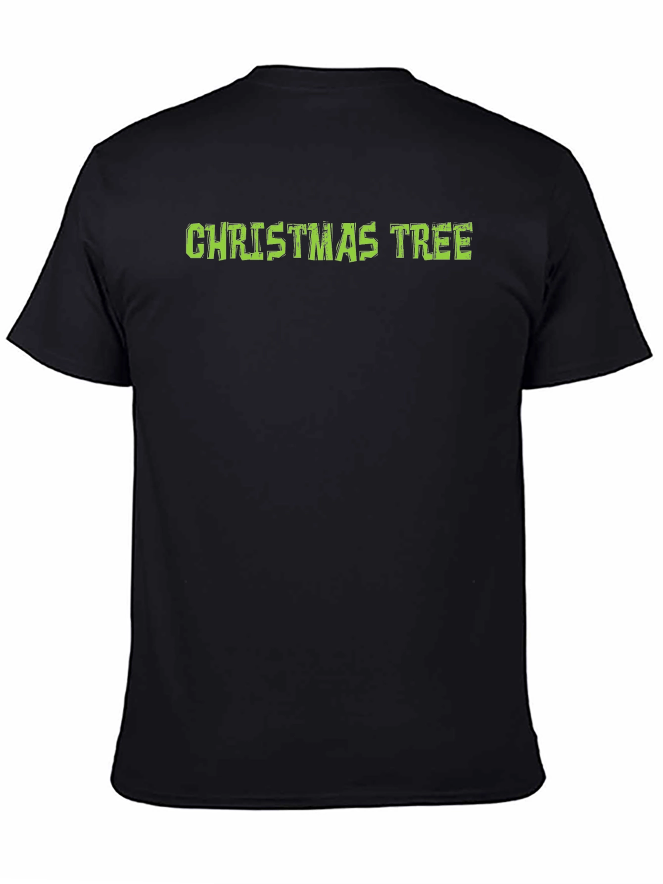 Christmas Tree Graphic Black T-Shirt