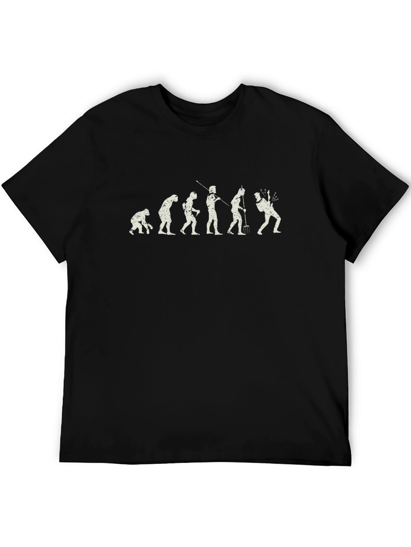 Evolution of Gardening Black T-Shirt