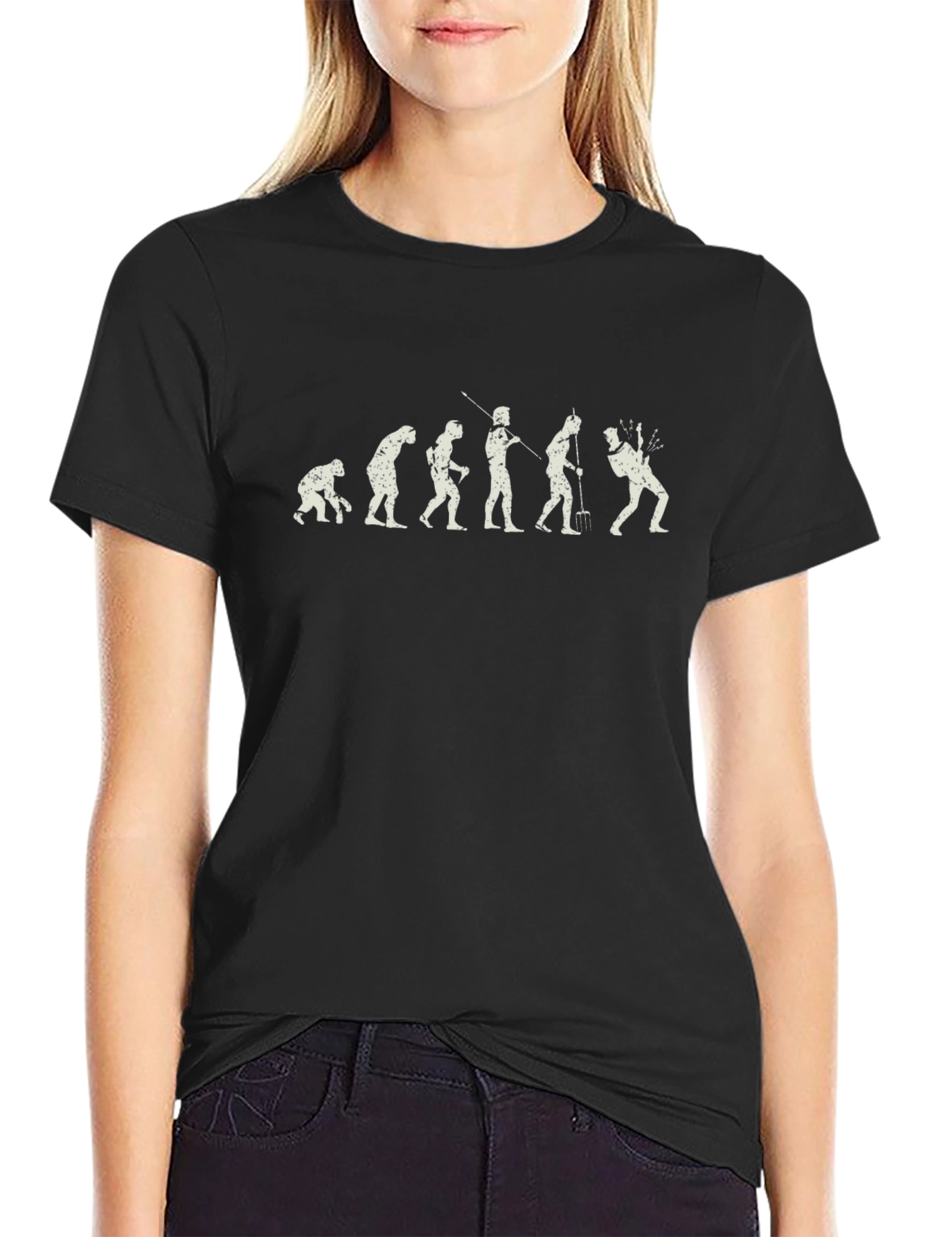 Evolution of Gardening Black T-Shirt