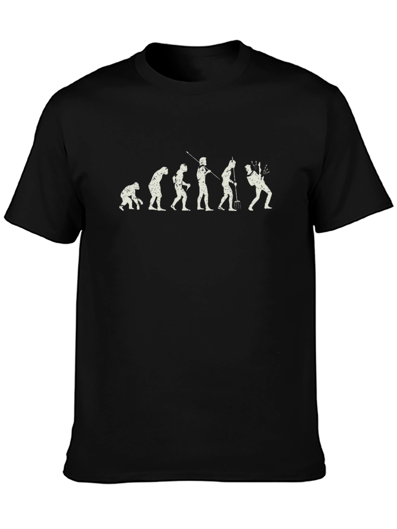 Evolution of Gardening Black T-Shirt