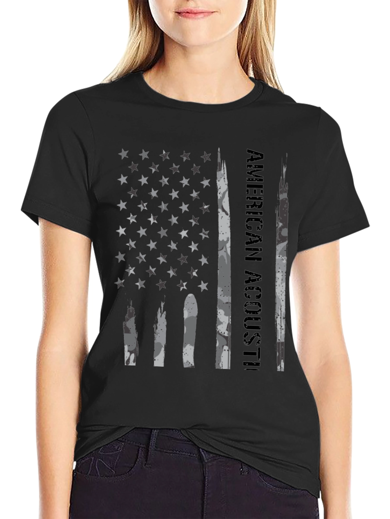 American Acoustic Black Graphic T-Shirt