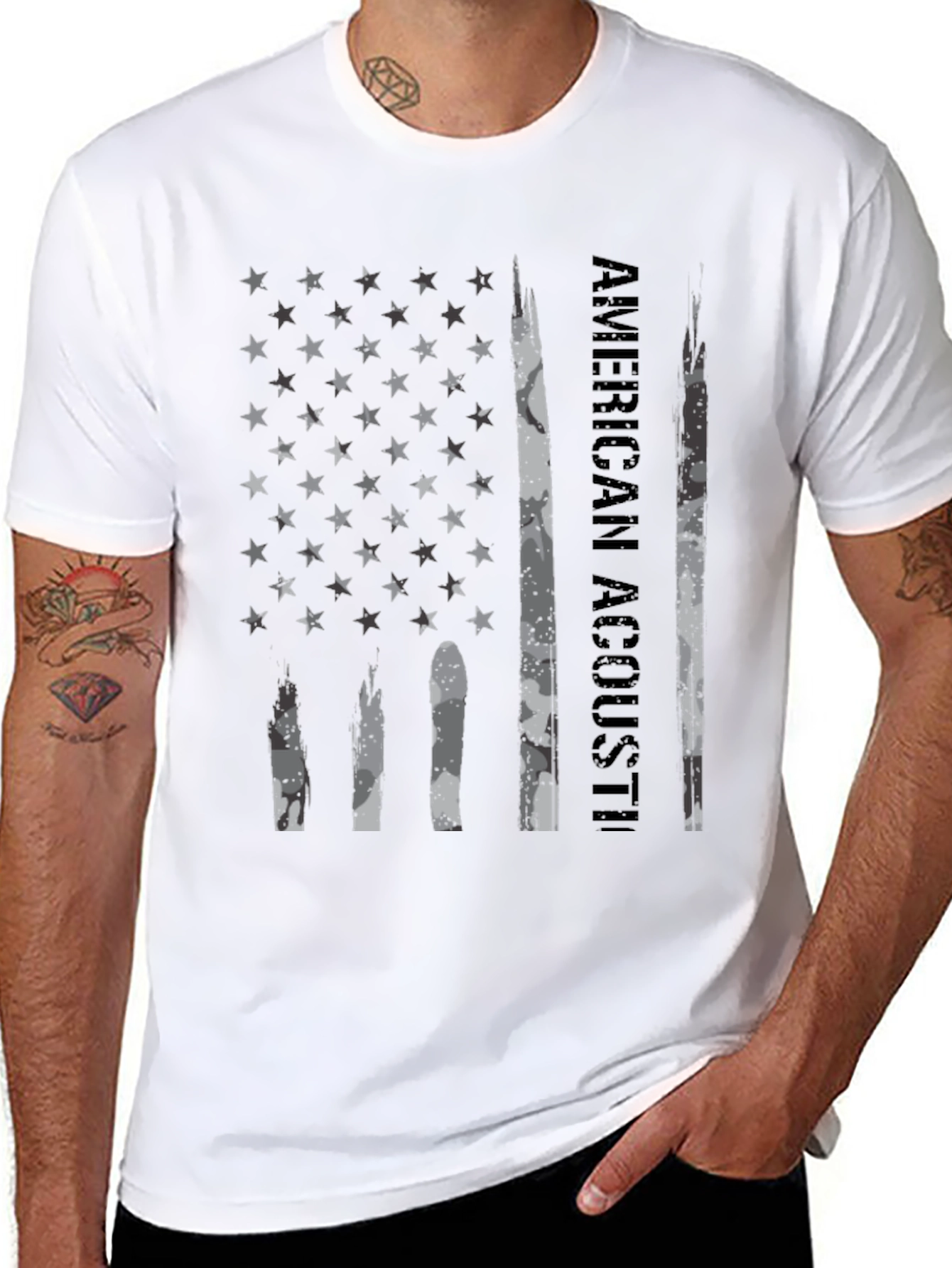 American Acoustic Black Graphic T-Shirt