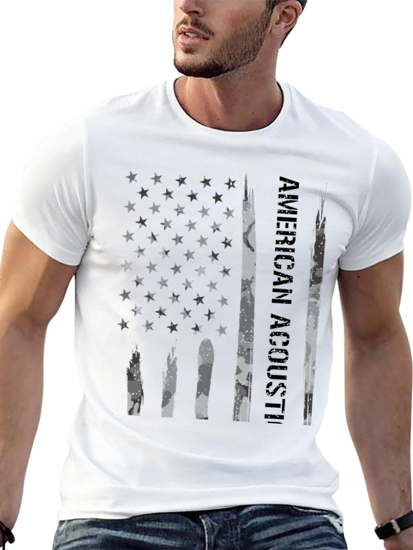 American Acoustic Black Graphic T-Shirt