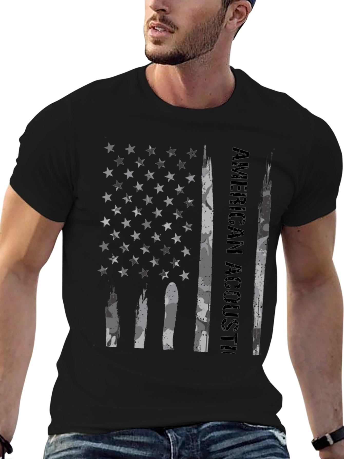 American Acoustic Black Graphic T-Shirt
