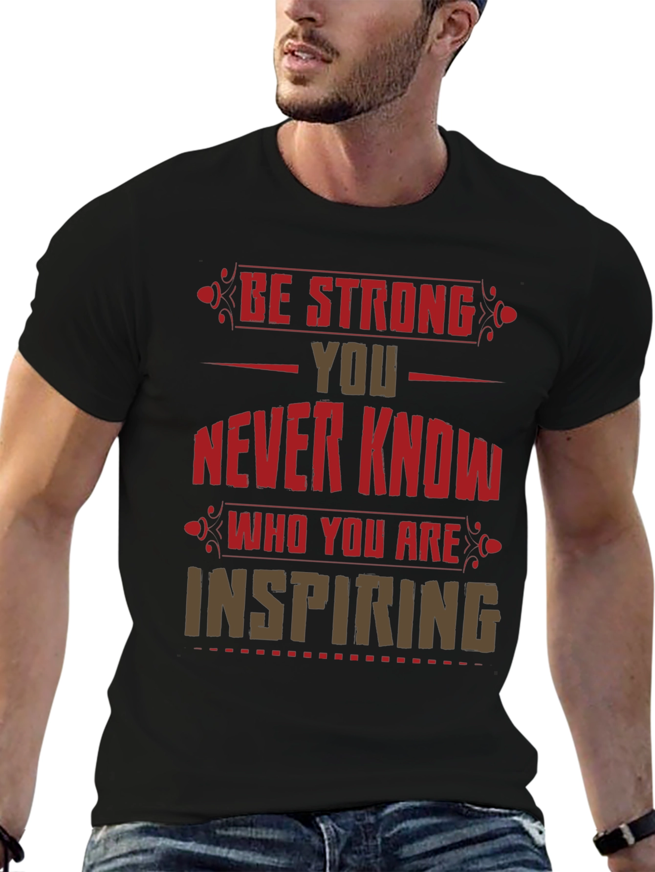 Be Strong Graphic Print T-Shirt