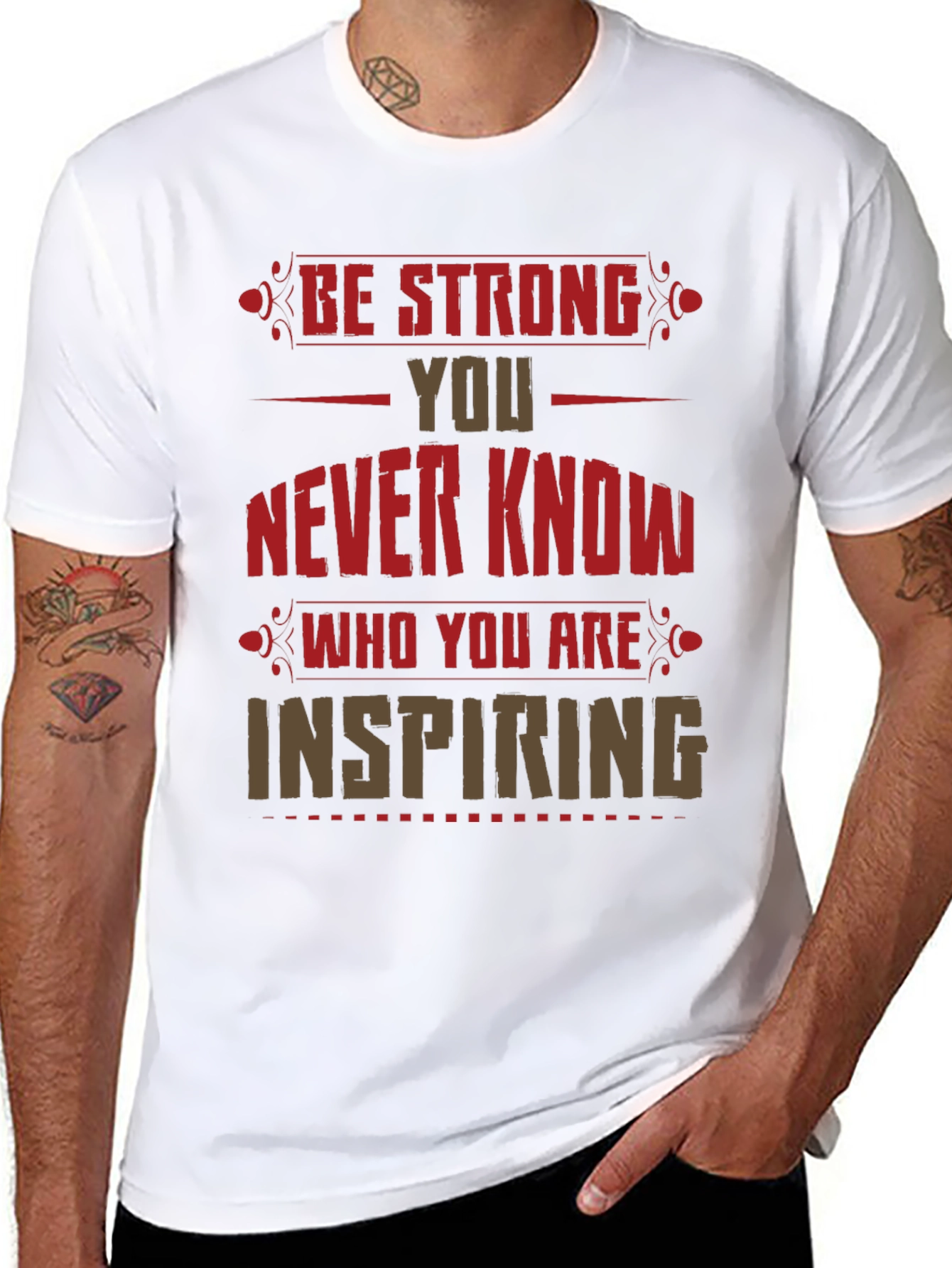 Be Strong Graphic Print T-Shirt