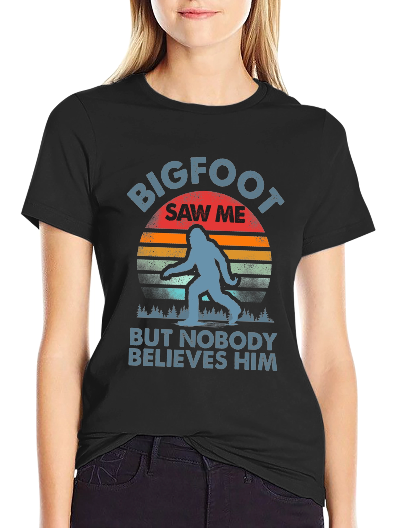 Bigfoot Saw Me T-Shirt - Funny Sasquatch Tee