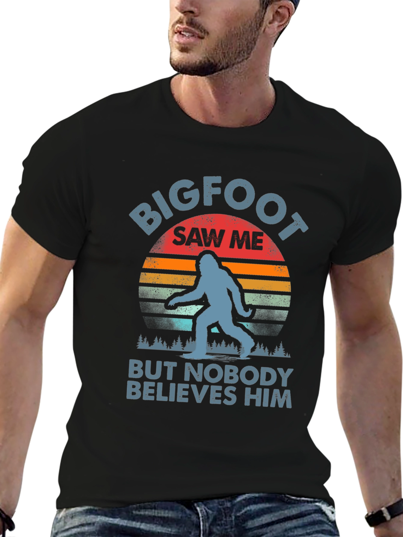 Bigfoot Saw Me T-Shirt - Funny Sasquatch Tee