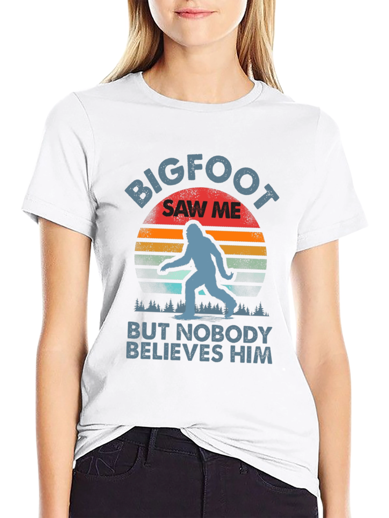 Bigfoot Saw Me T-Shirt - Funny Sasquatch Tee