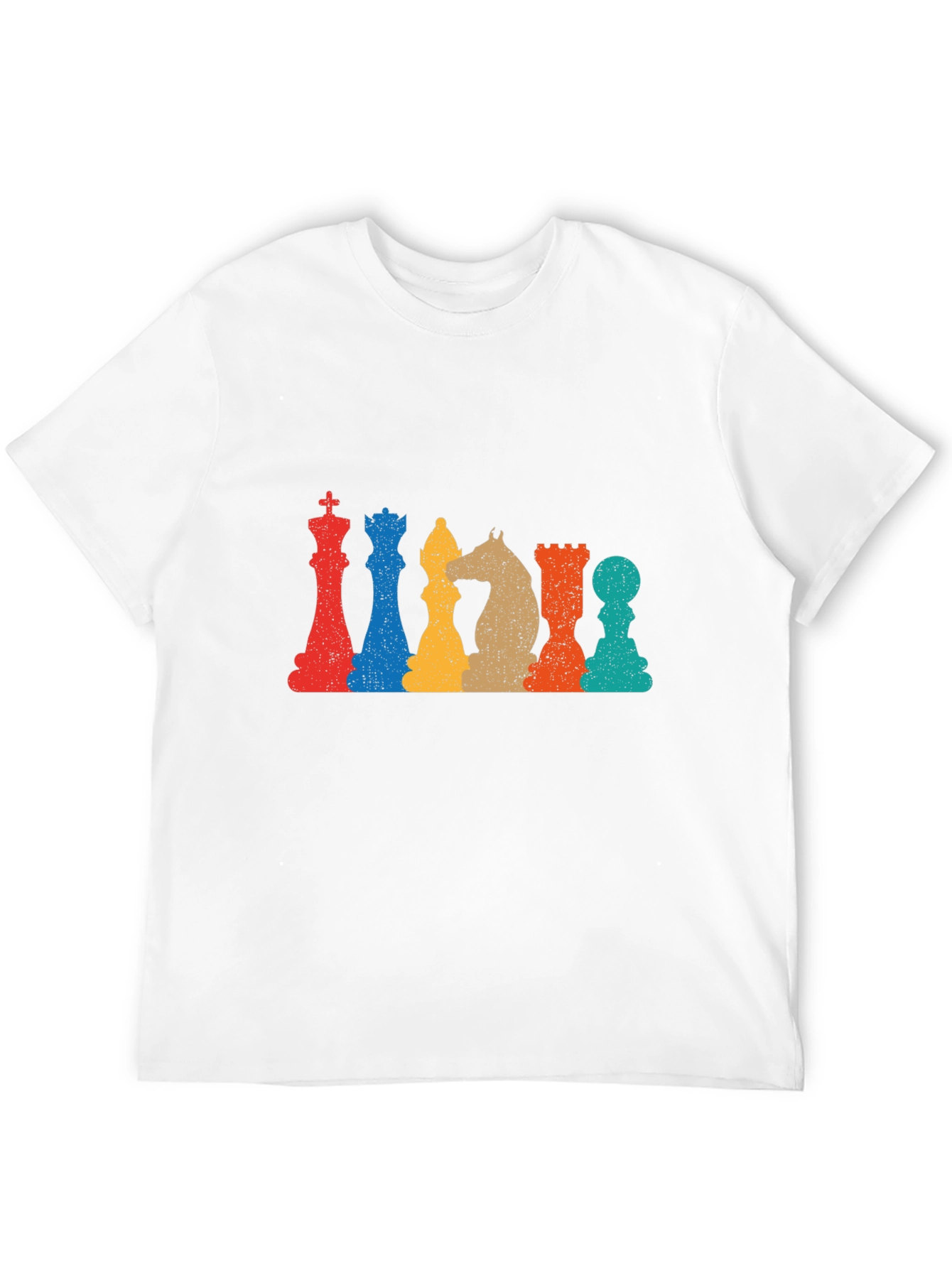 Retro Chess Piece Graphic T-Shirt