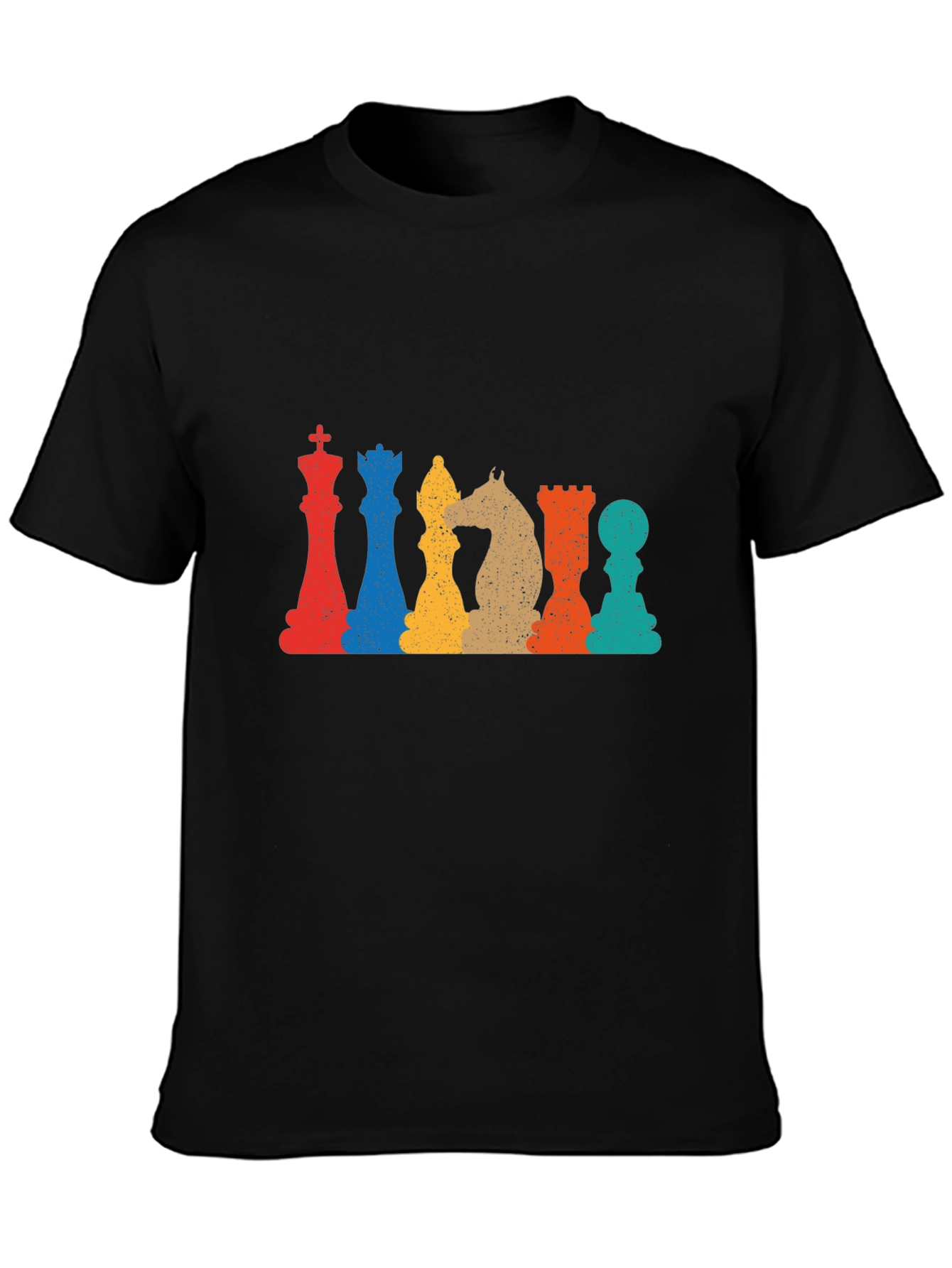 Retro Chess Piece Graphic T-Shirt