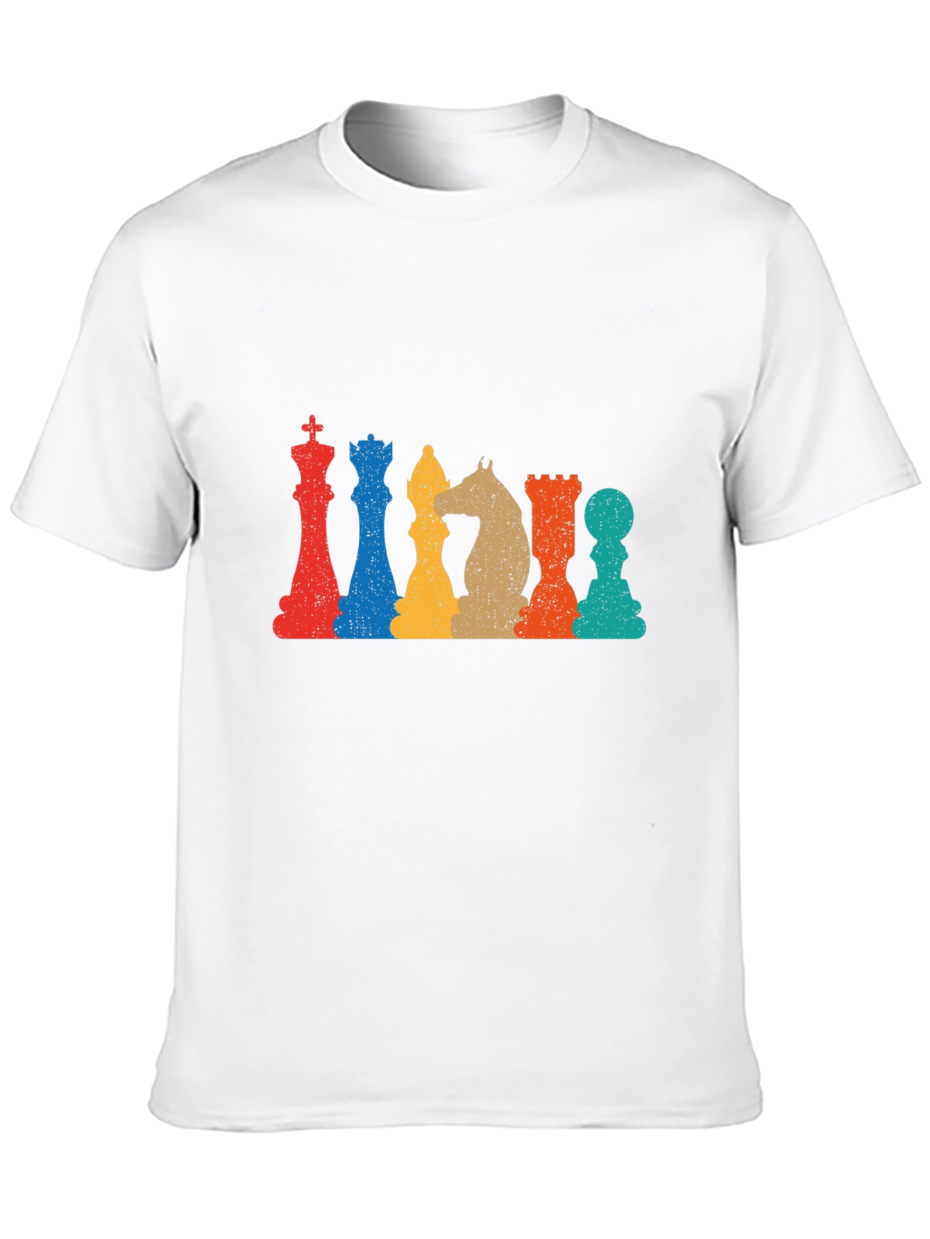 Retro Chess Piece Graphic T-Shirt