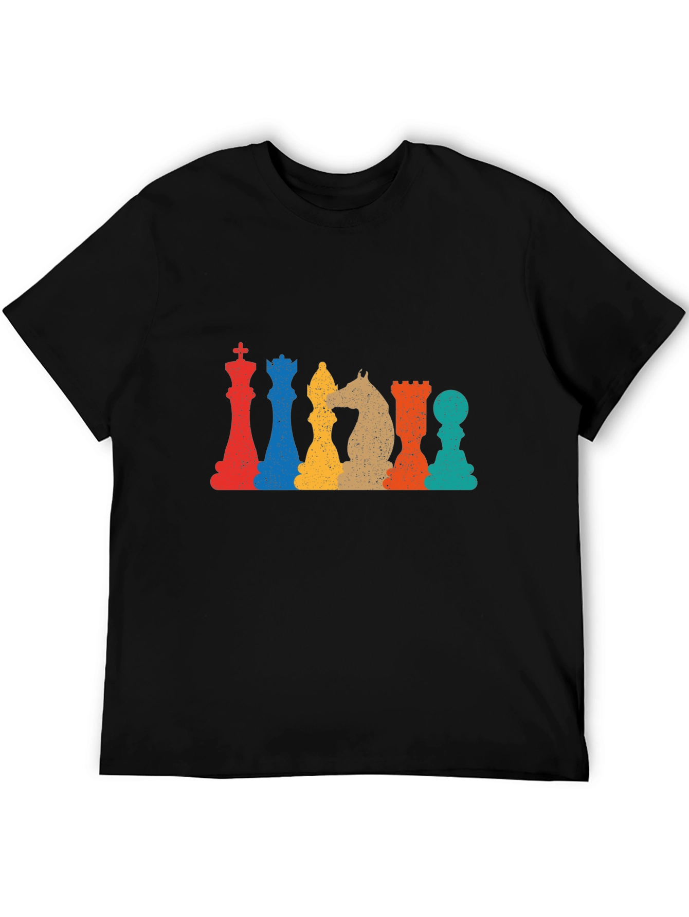 Retro Chess Piece Graphic T-Shirt