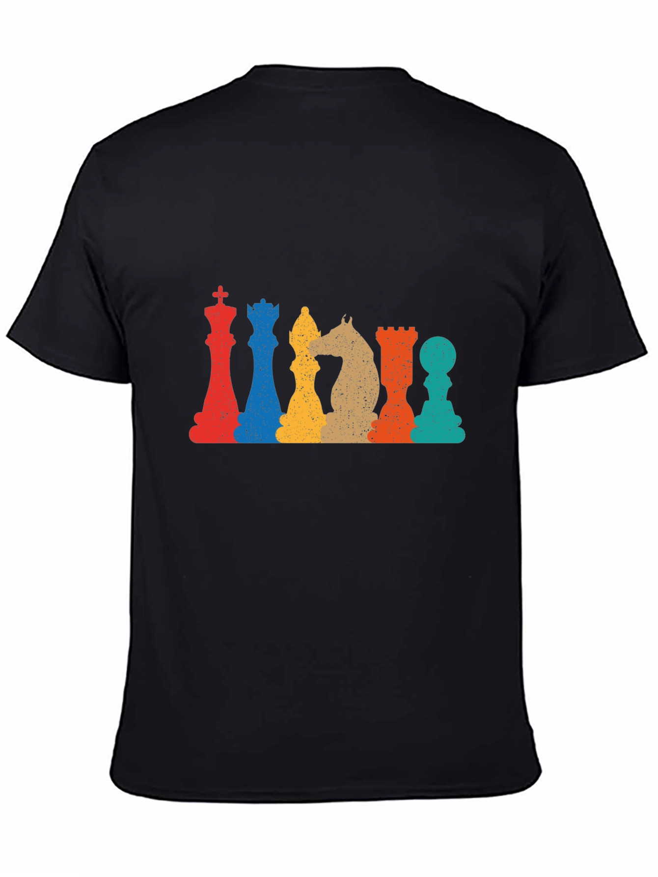 Retro Chess Piece Graphic T-Shirt