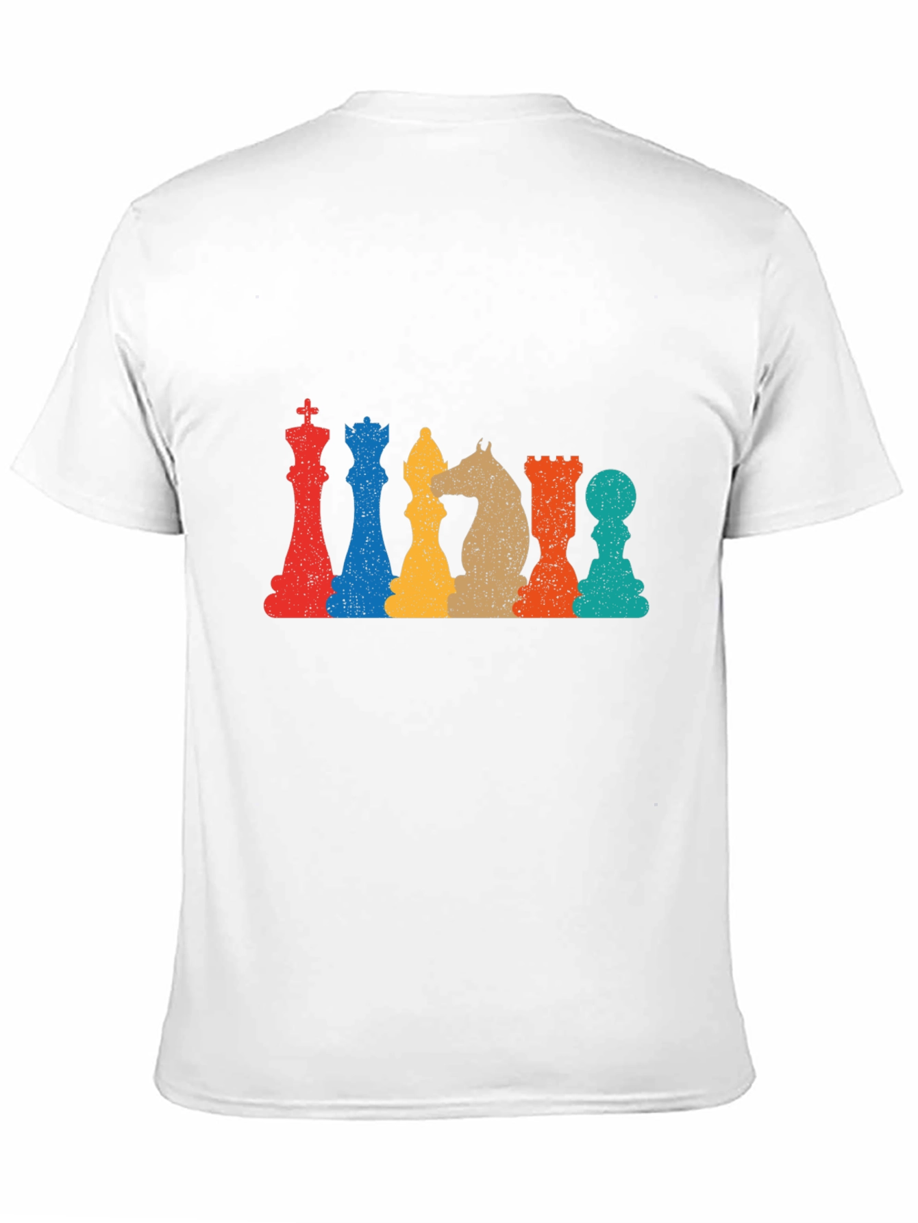 Retro Chess Piece Graphic T-Shirt