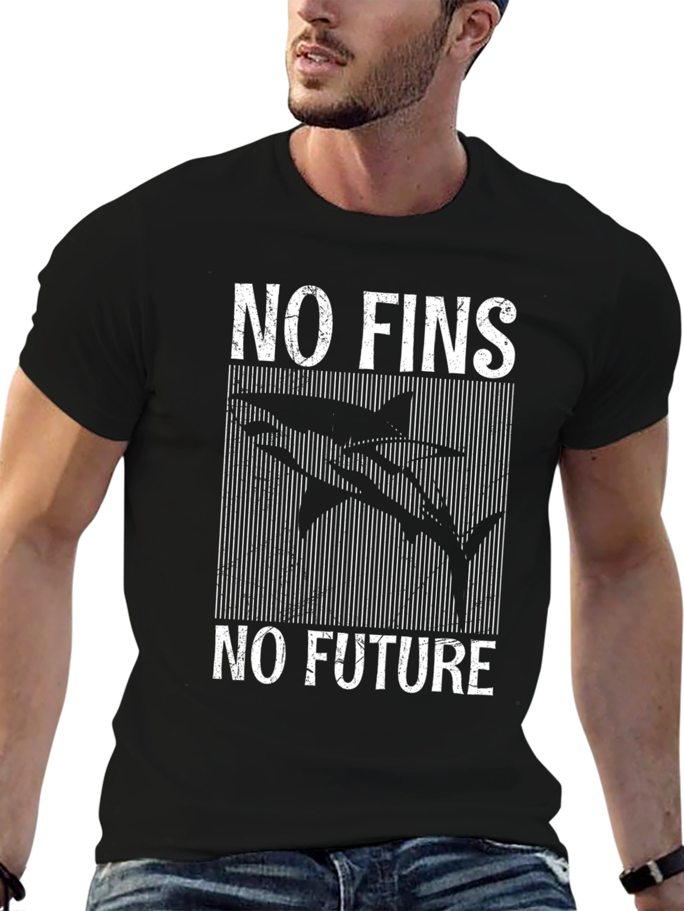 No Fins No Future Graphic Tee - Shark Conservation