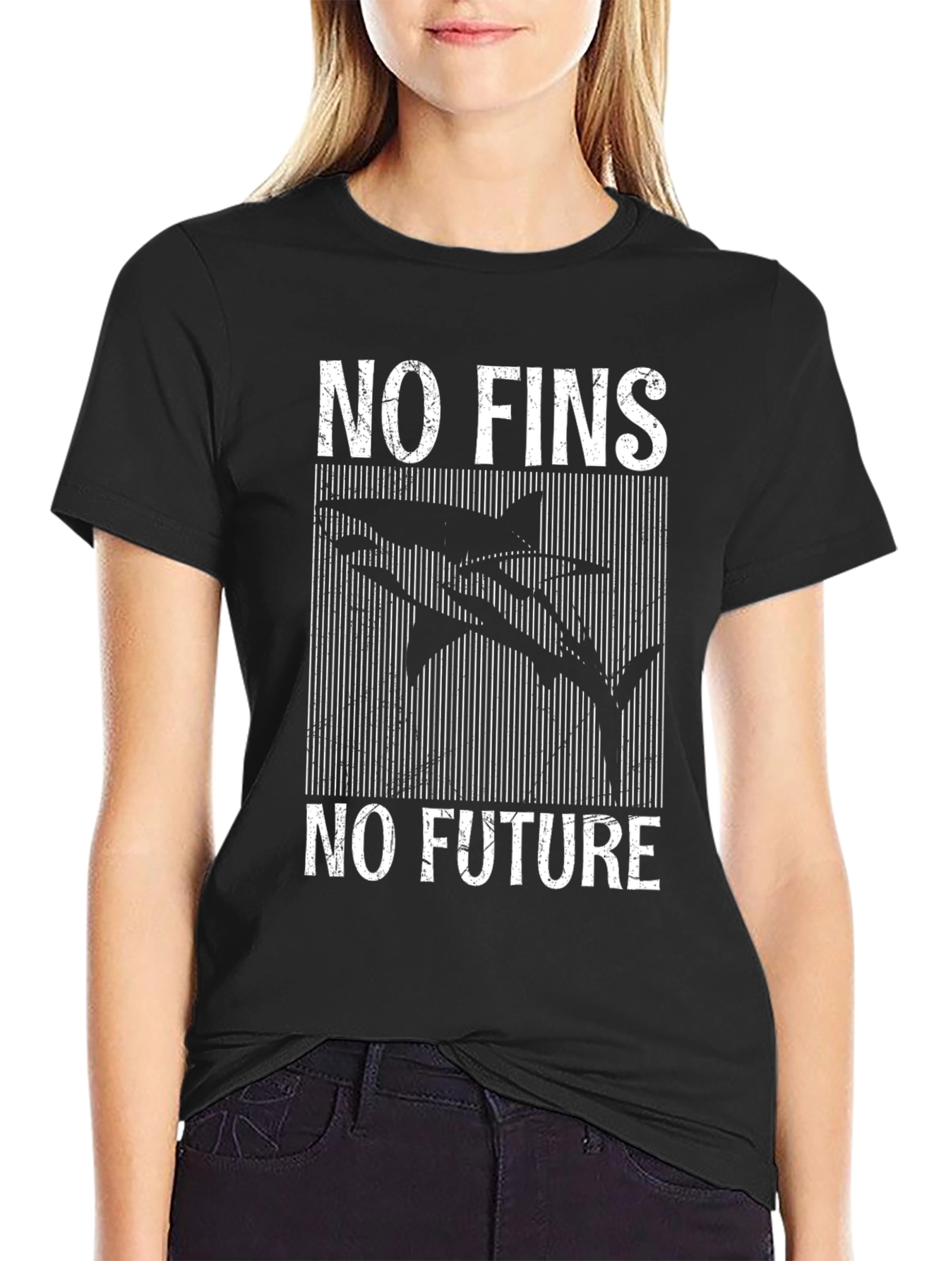 No Fins No Future Graphic Tee - Shark Conservation