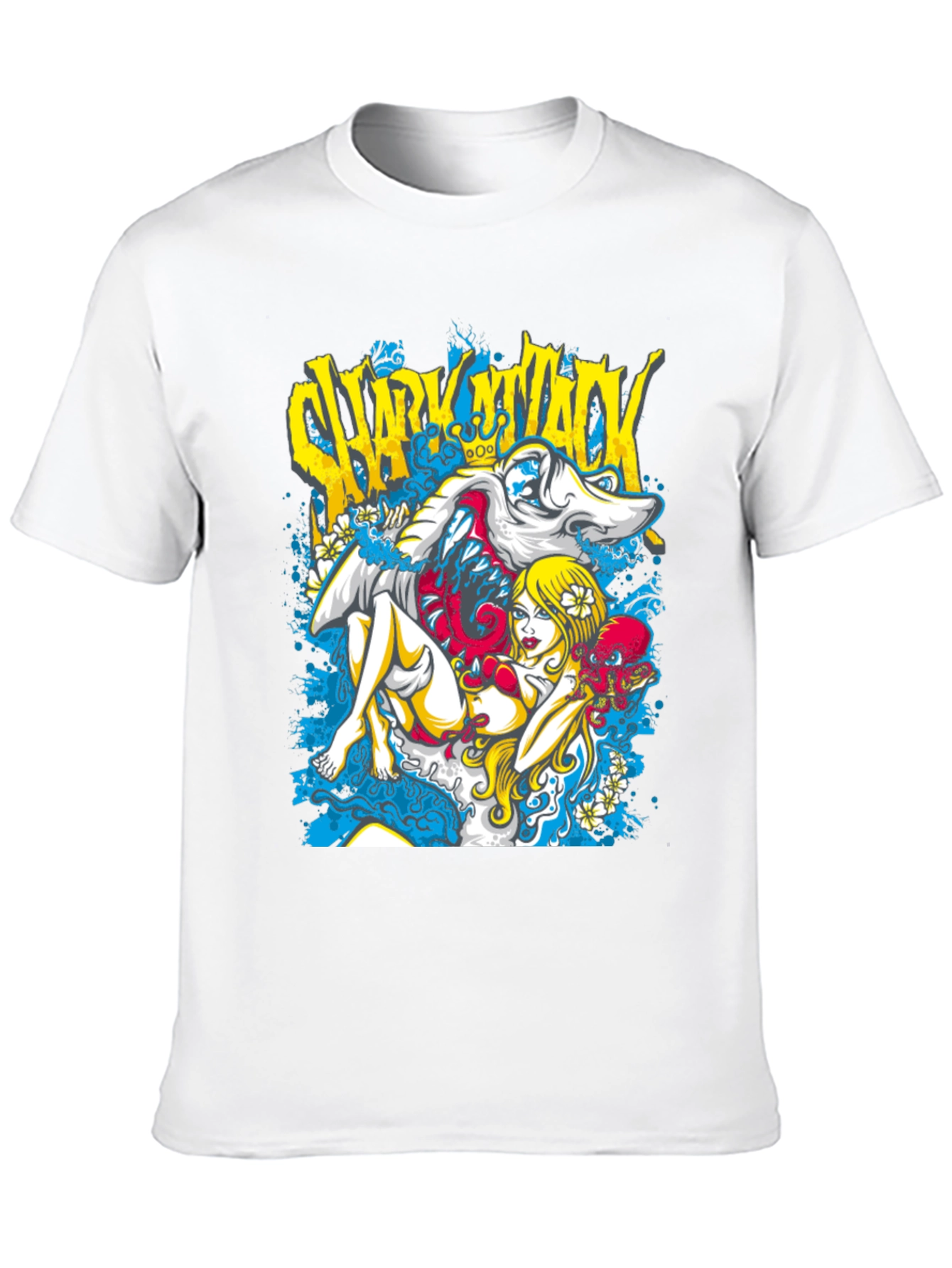 Shark Attack Graphic T-Shirt - Unique Design