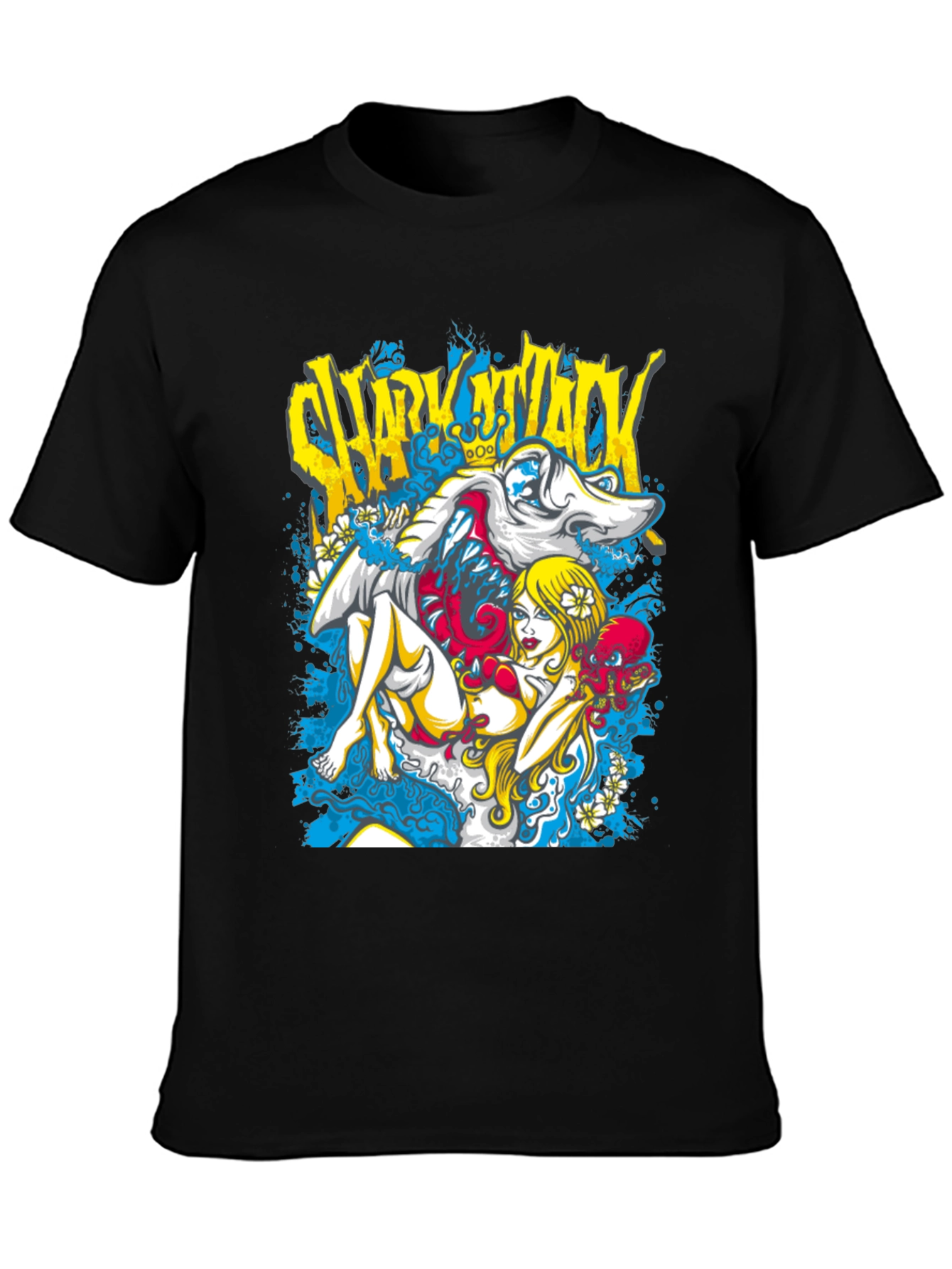 Shark Attack Graphic T-Shirt - Unique Design