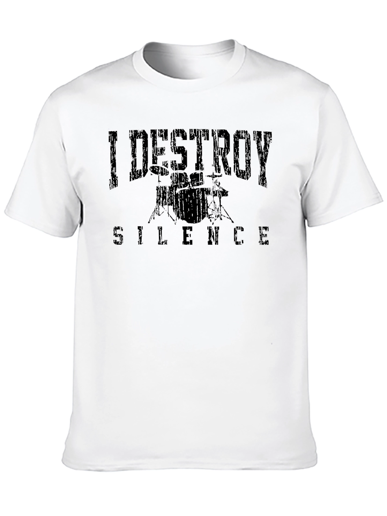 I Destroy Silence Drummer Graphic T-Shirt