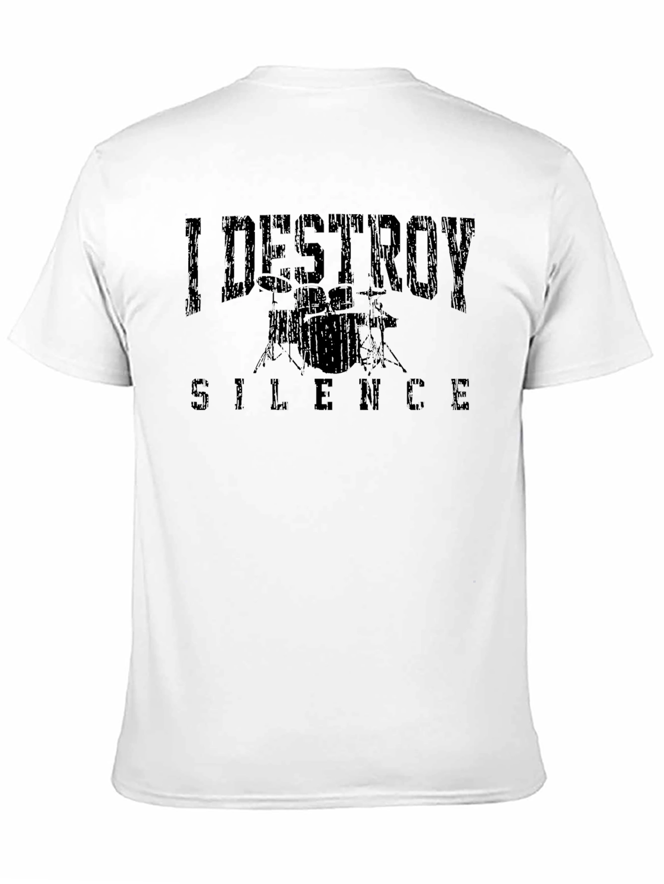 I Destroy Silence Drummer Graphic T-Shirt