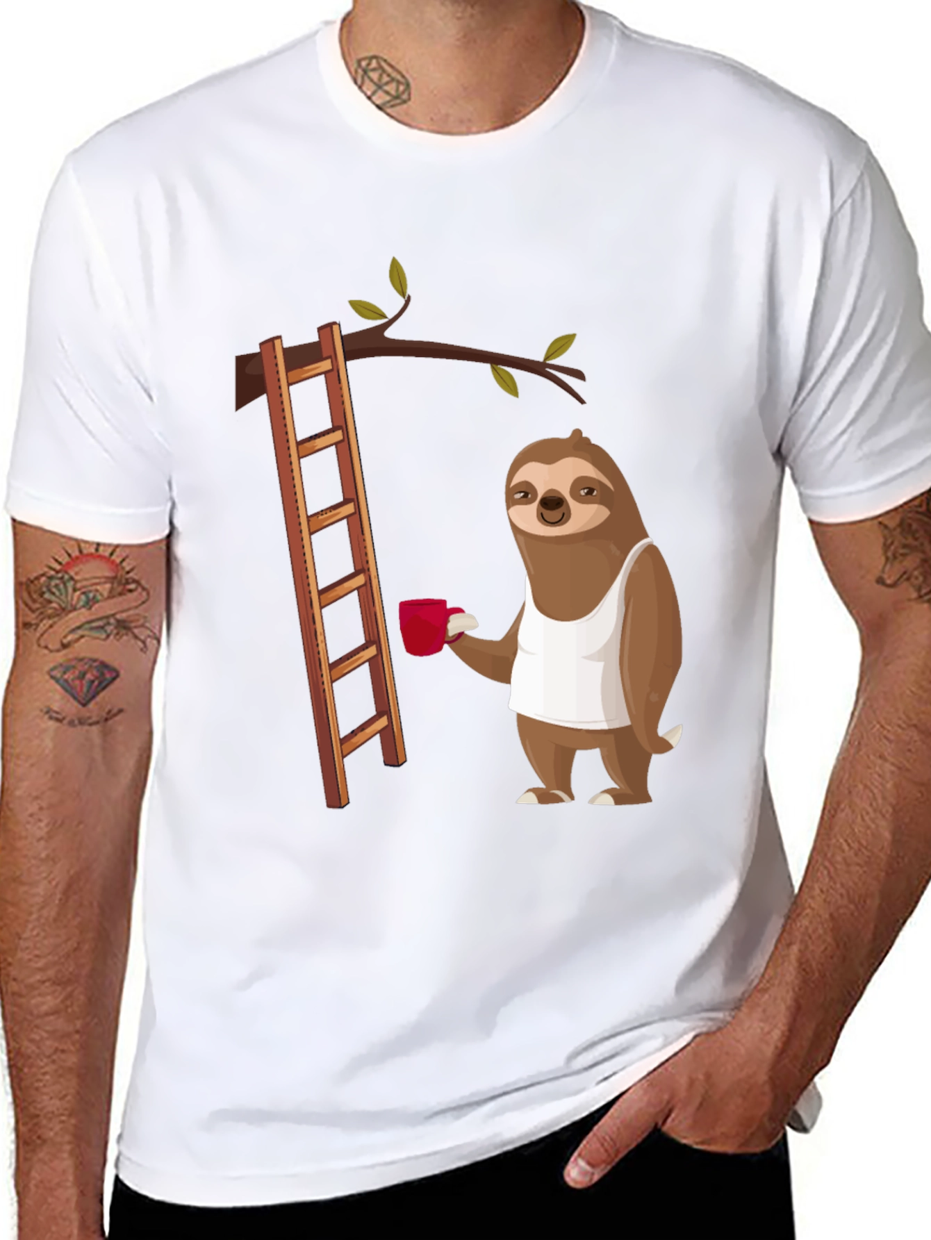 Sloth on Ladder T-Shirt