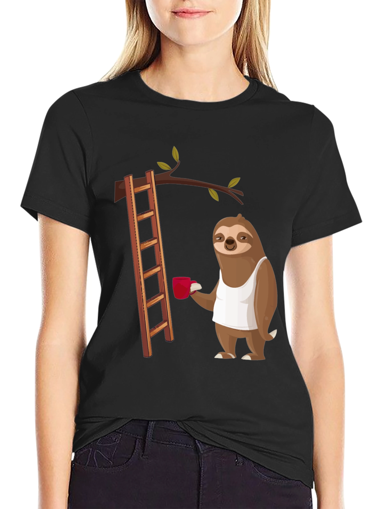 Sloth on Ladder T-Shirt