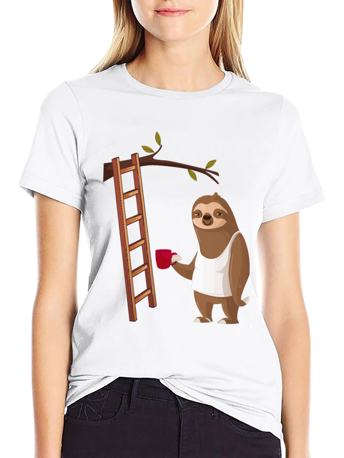 Sloth on Ladder T-Shirt