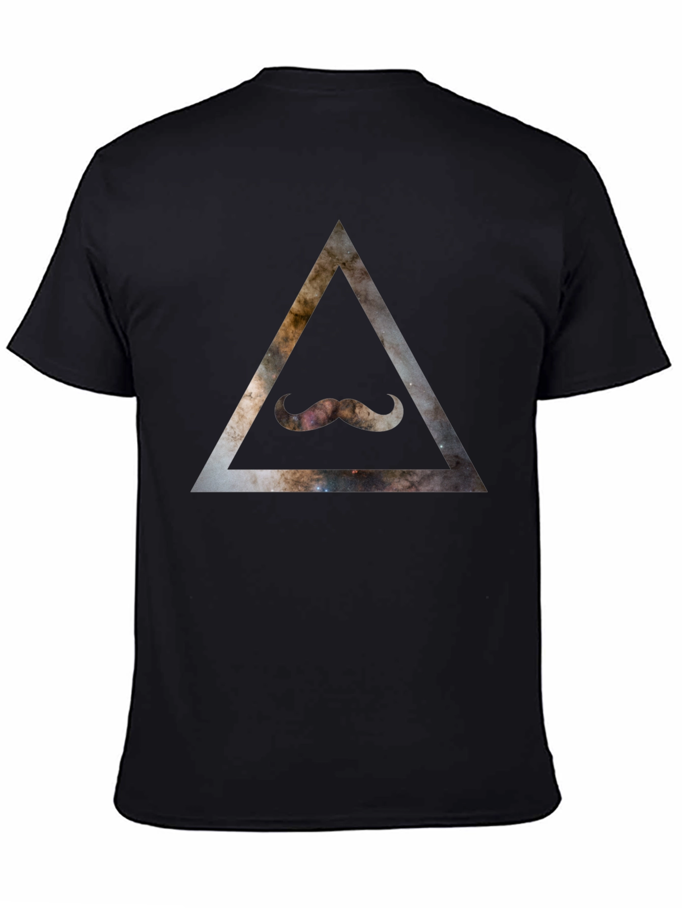 Cosmic Mustache Triangle T-Shirt