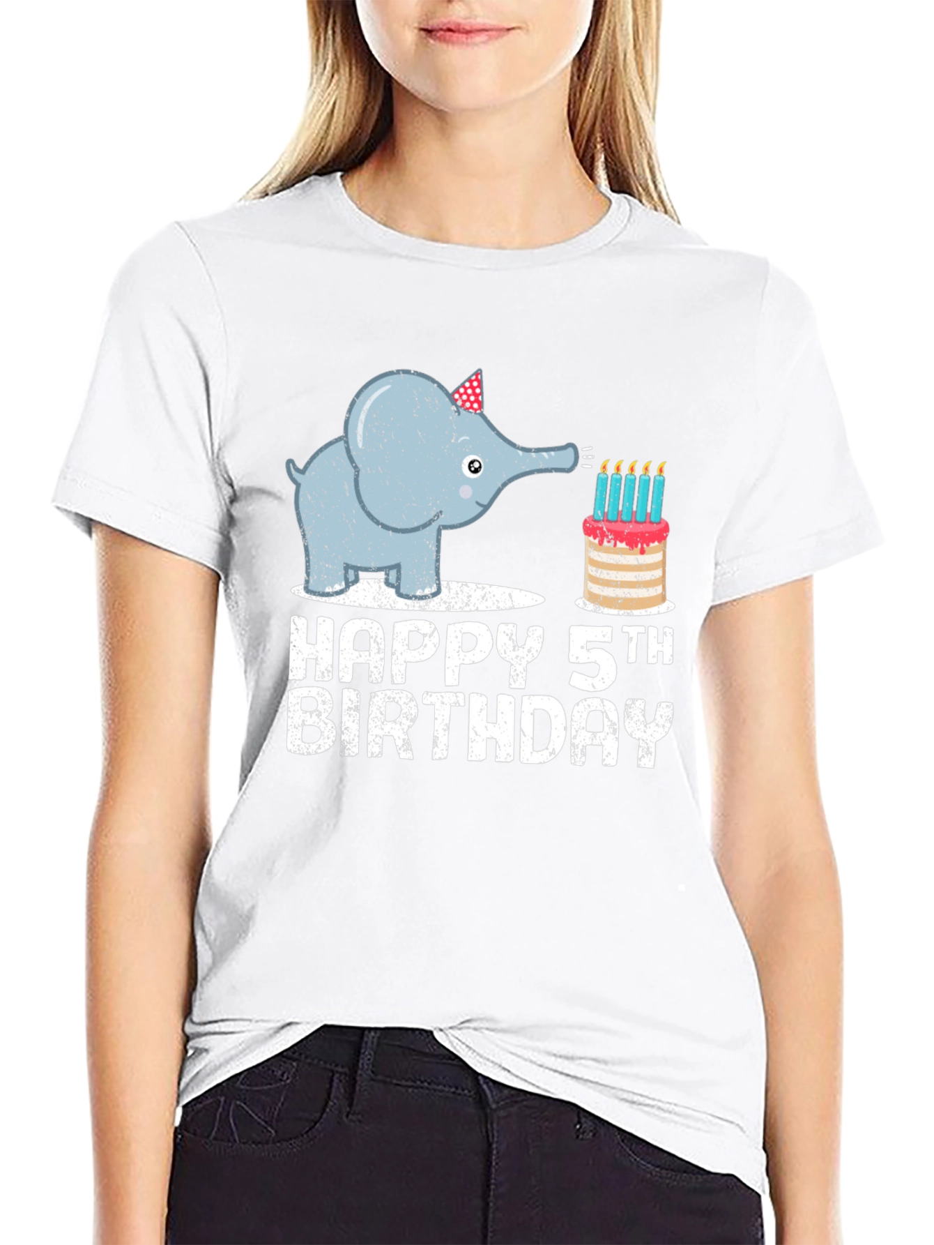 Happy 5th Birthday Elephant T-Shirt
