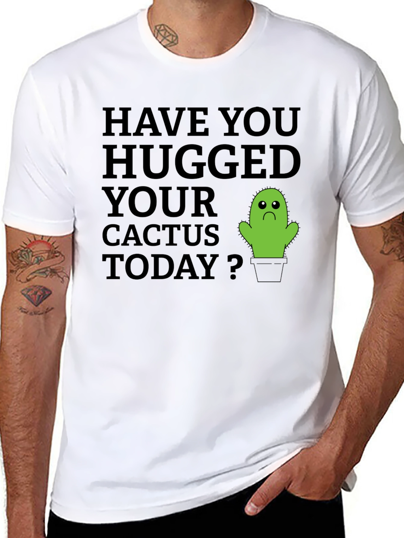 Hug Your Cactus T-Shirt - Soft Cotton Tee