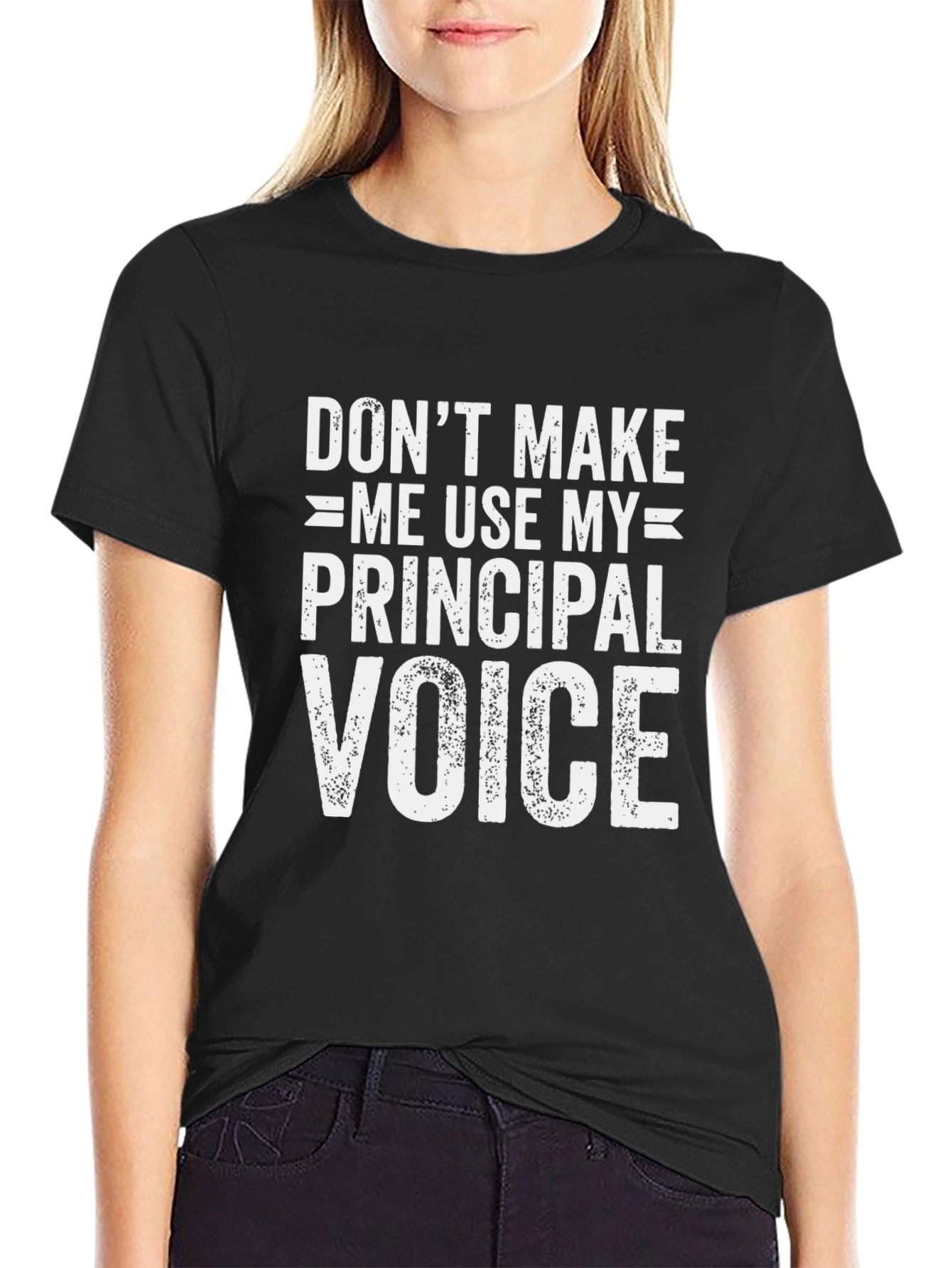 Principal Voice Graphic T-Shirt - Funny Teacher Tee