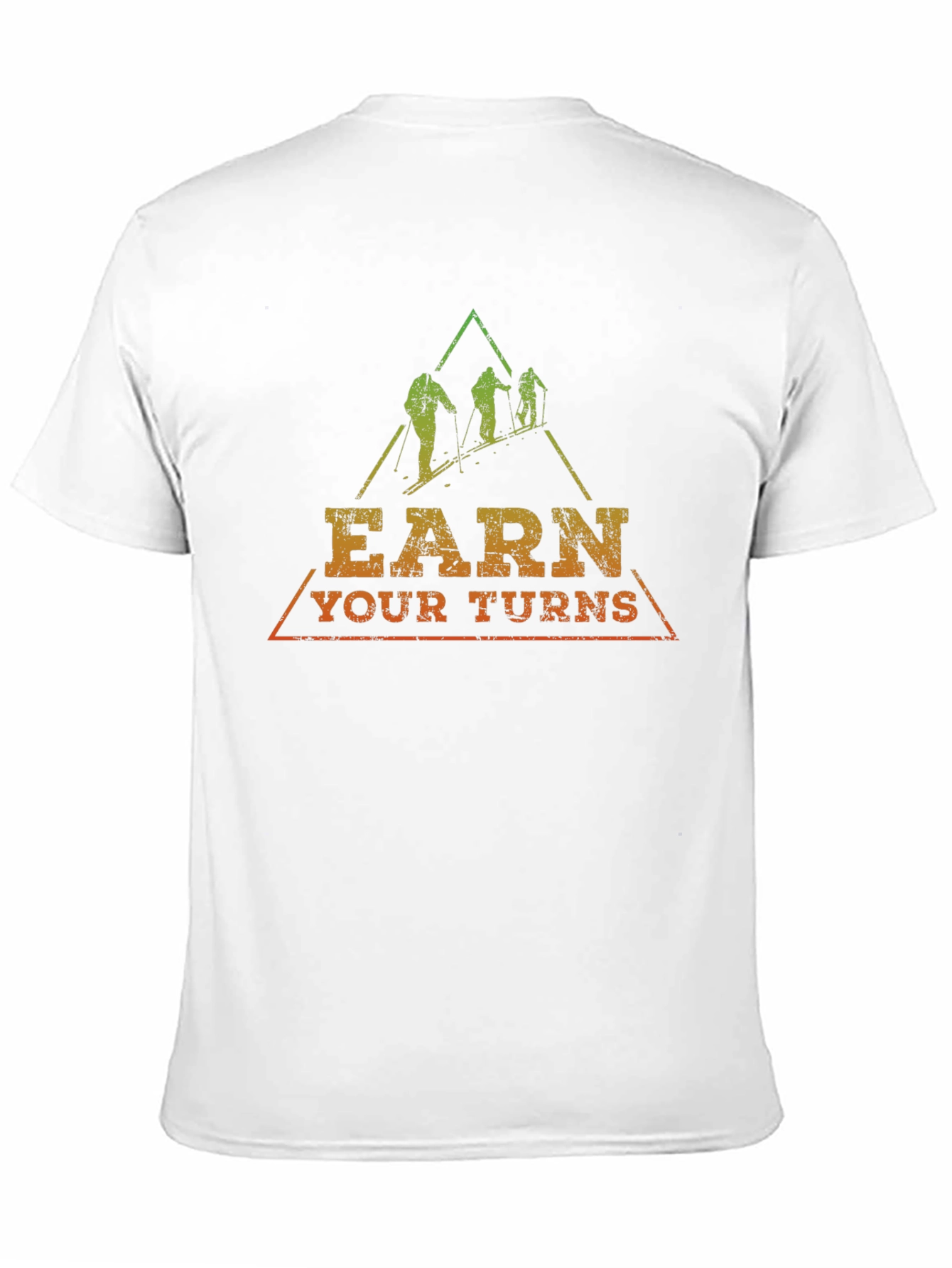 Earn Your Turns Skiing Graphic Tee