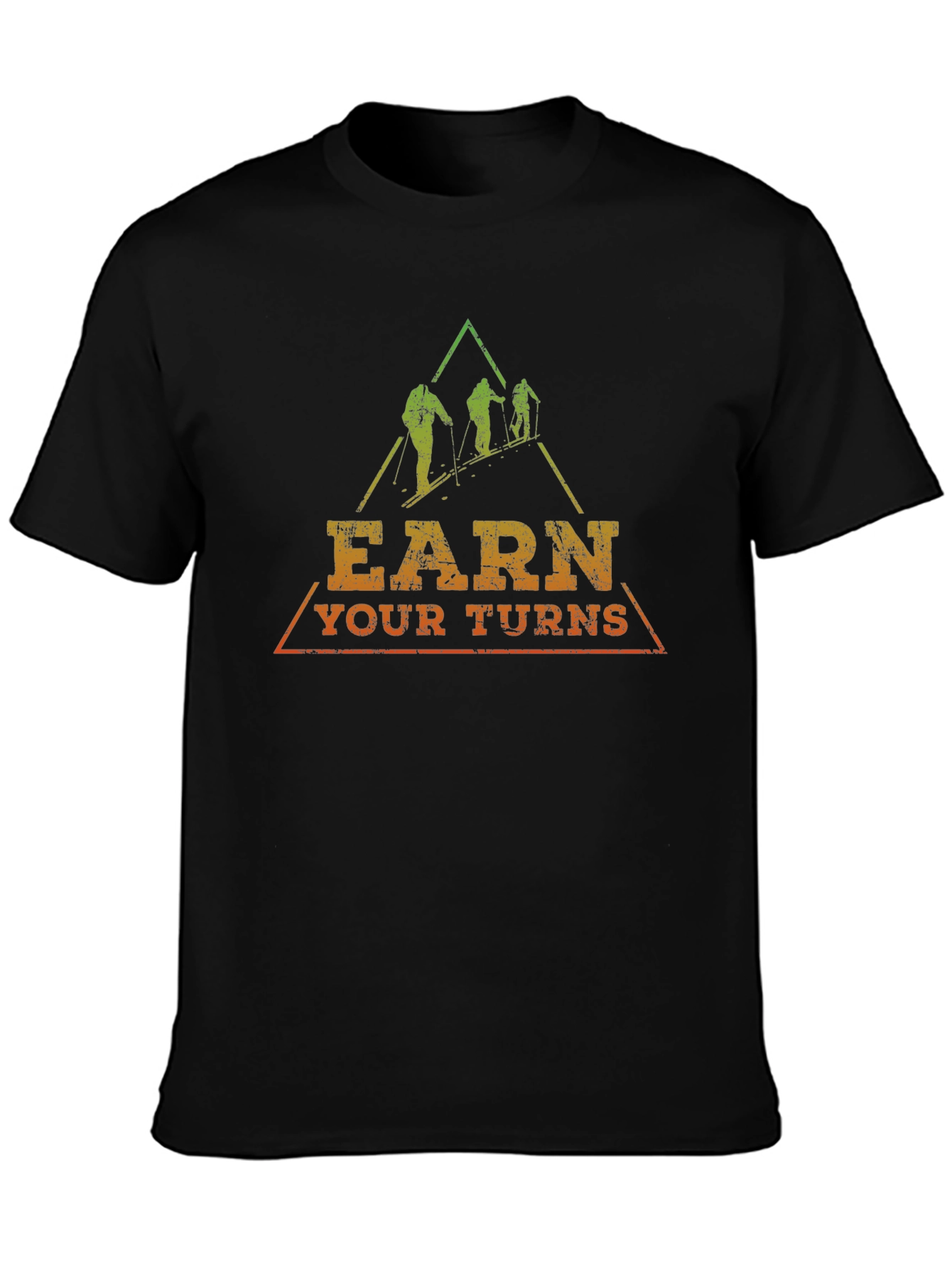 Earn Your Turns Skiing Graphic Tee