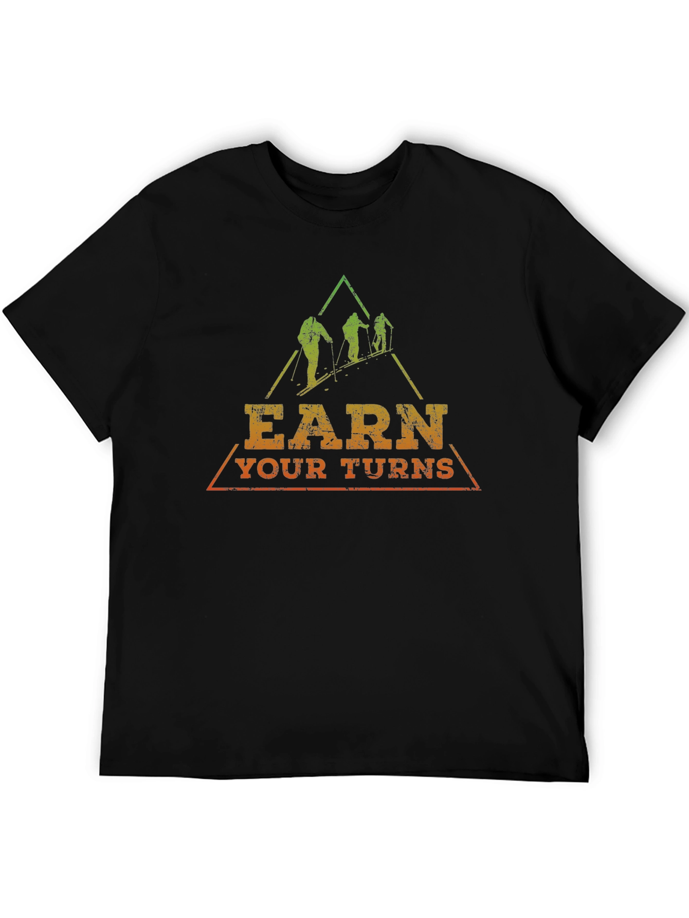 Earn Your Turns Skiing Graphic Tee