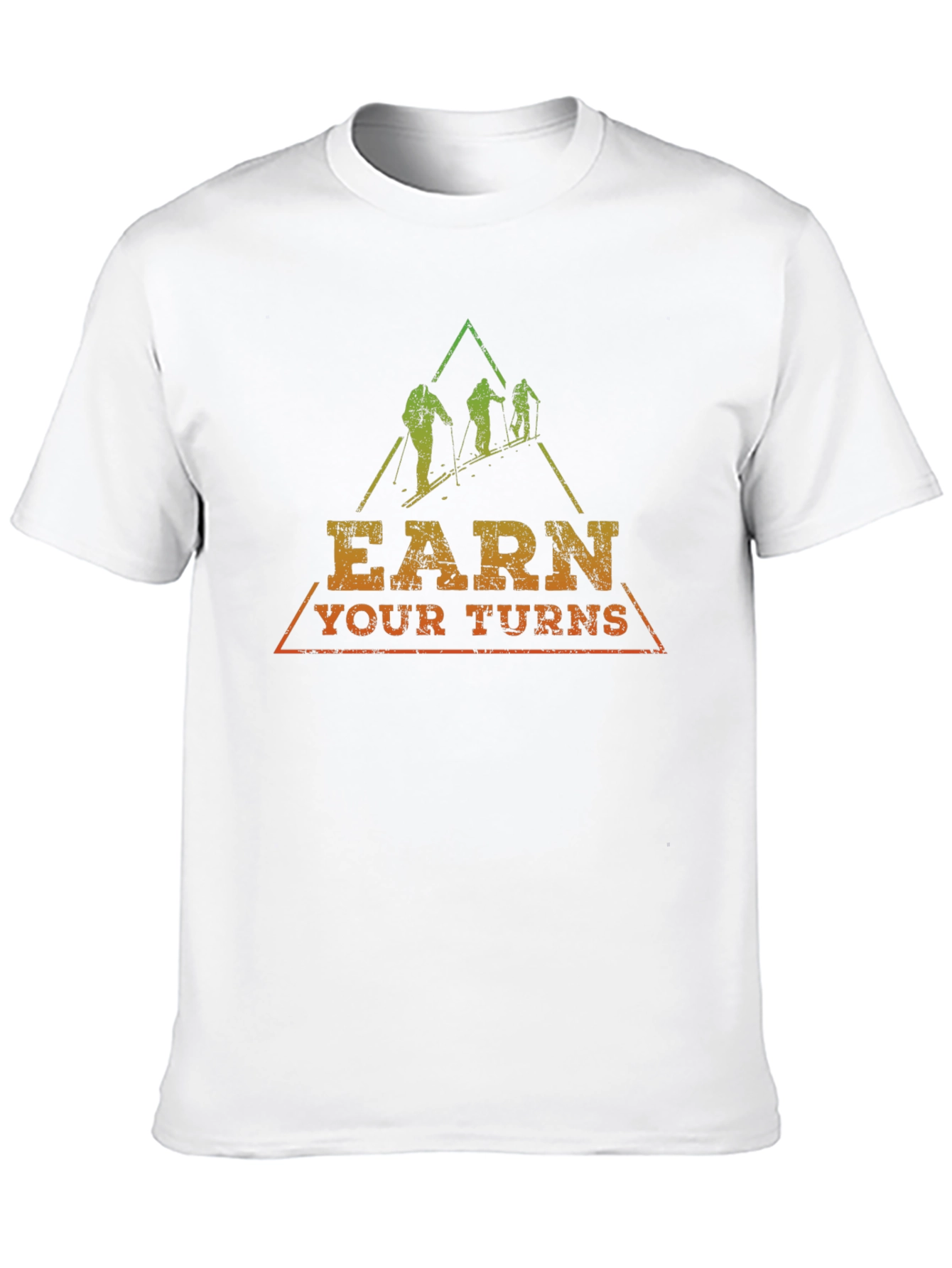 Earn Your Turns Skiing Graphic Tee