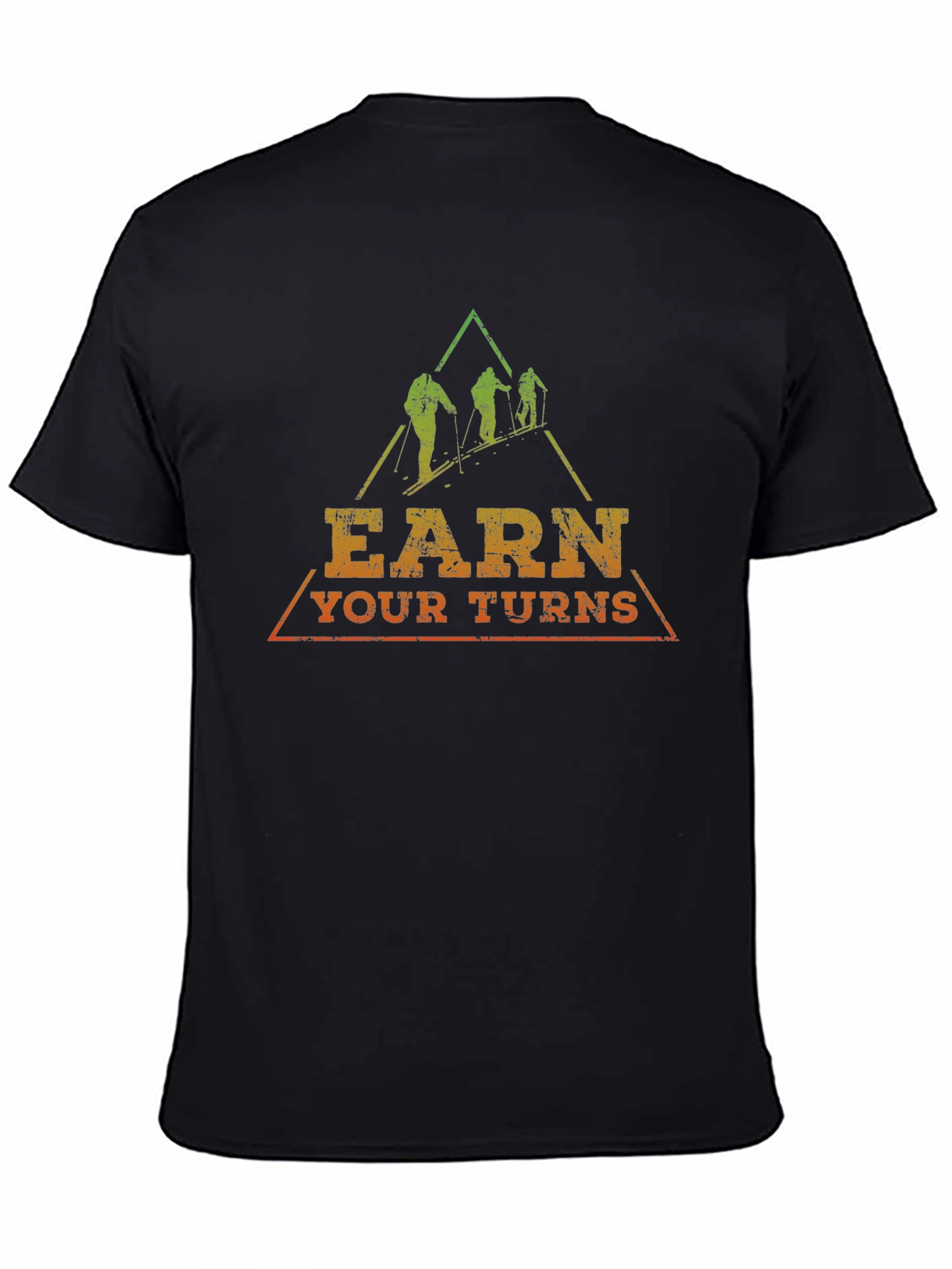 Earn Your Turns Skiing Graphic Tee