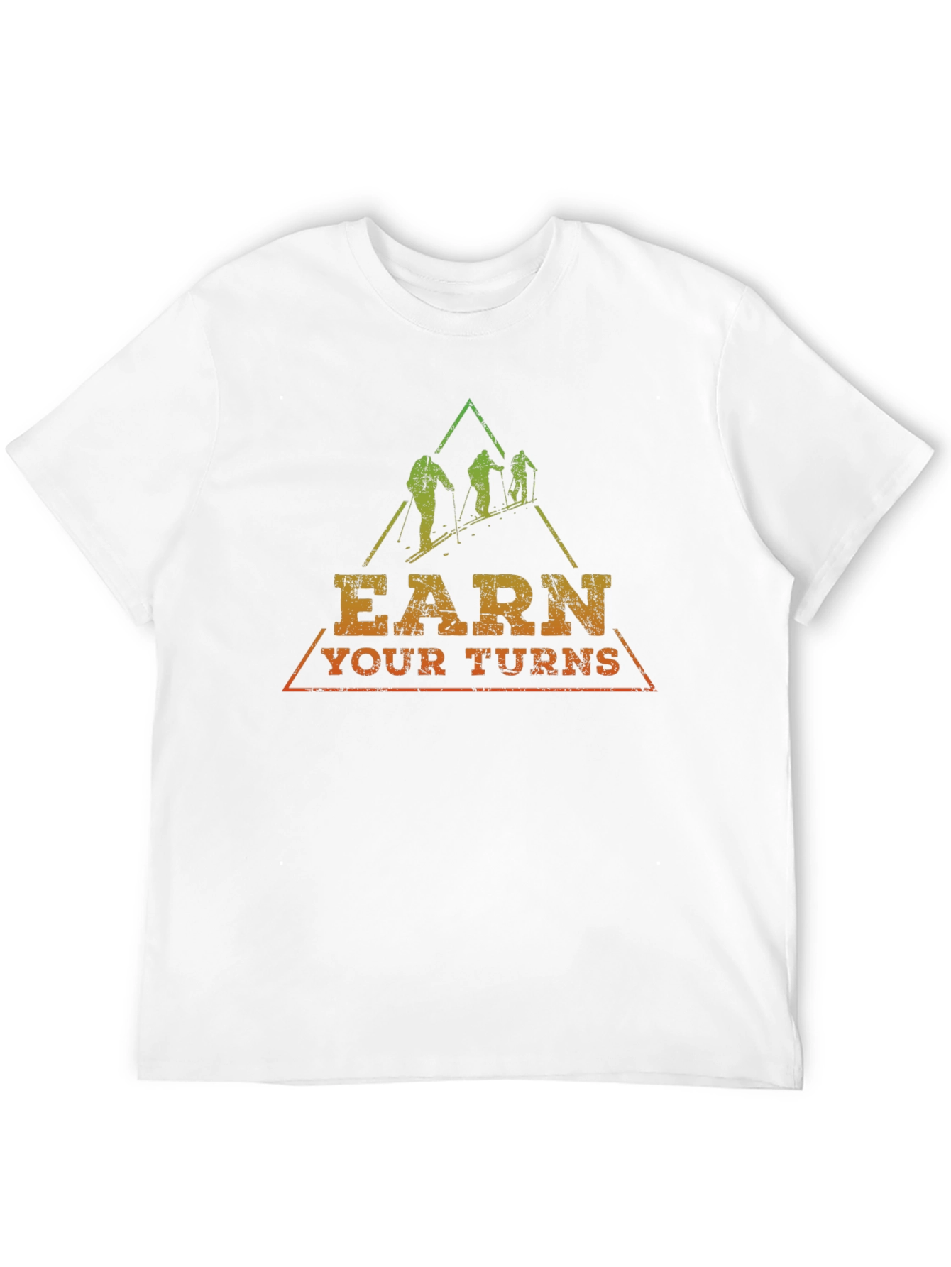 Earn Your Turns Skiing Graphic Tee