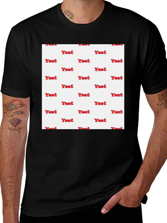 Yeat Pattern Black T-Shirt
